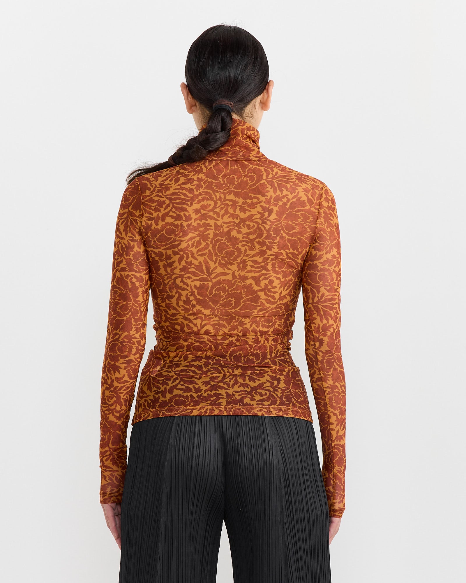 Dries Van Noten Hoyser PR 1619 Turtleneck Orange - Orange / S (269266)