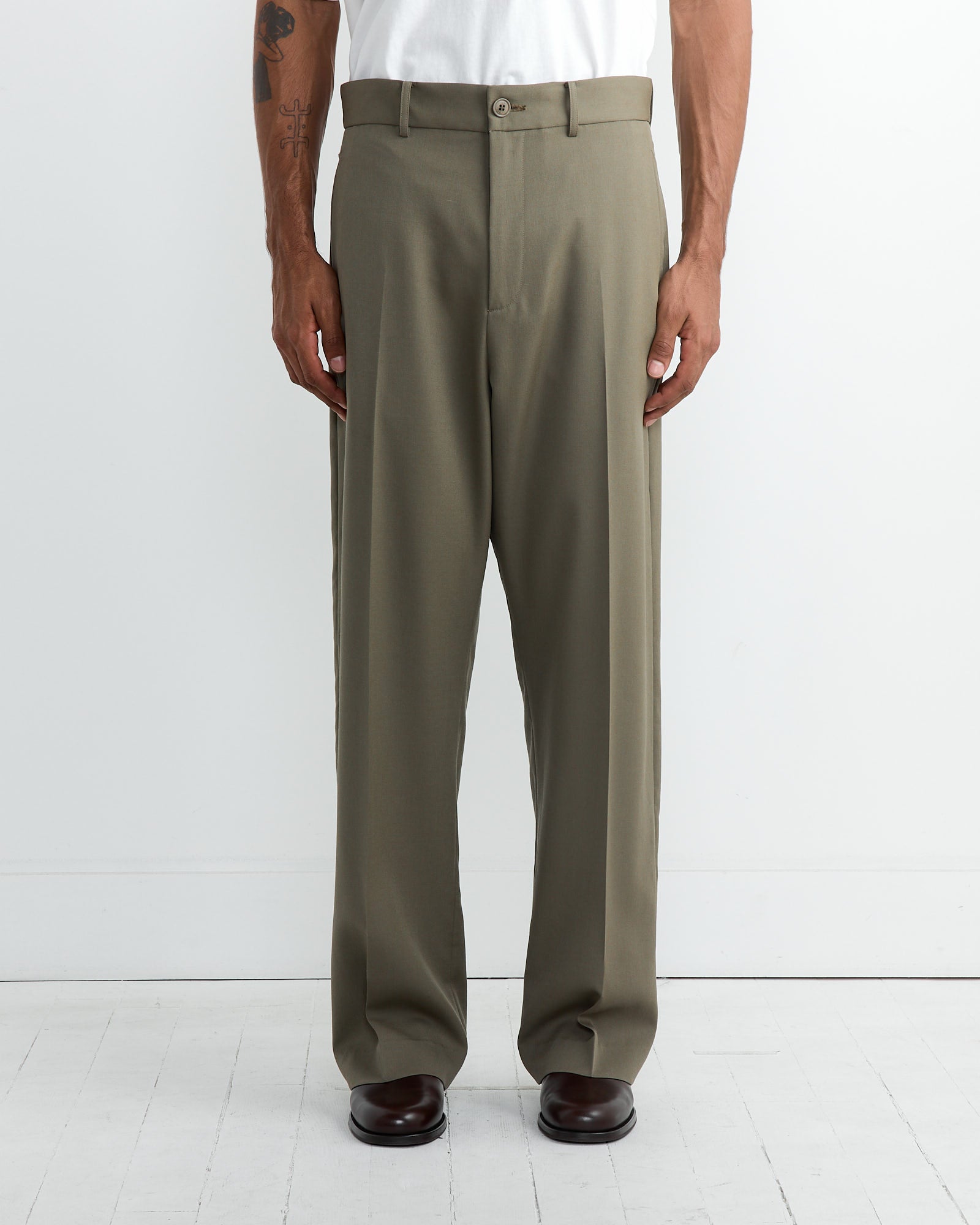 Jazz Pant Wool Gabardine in Sage