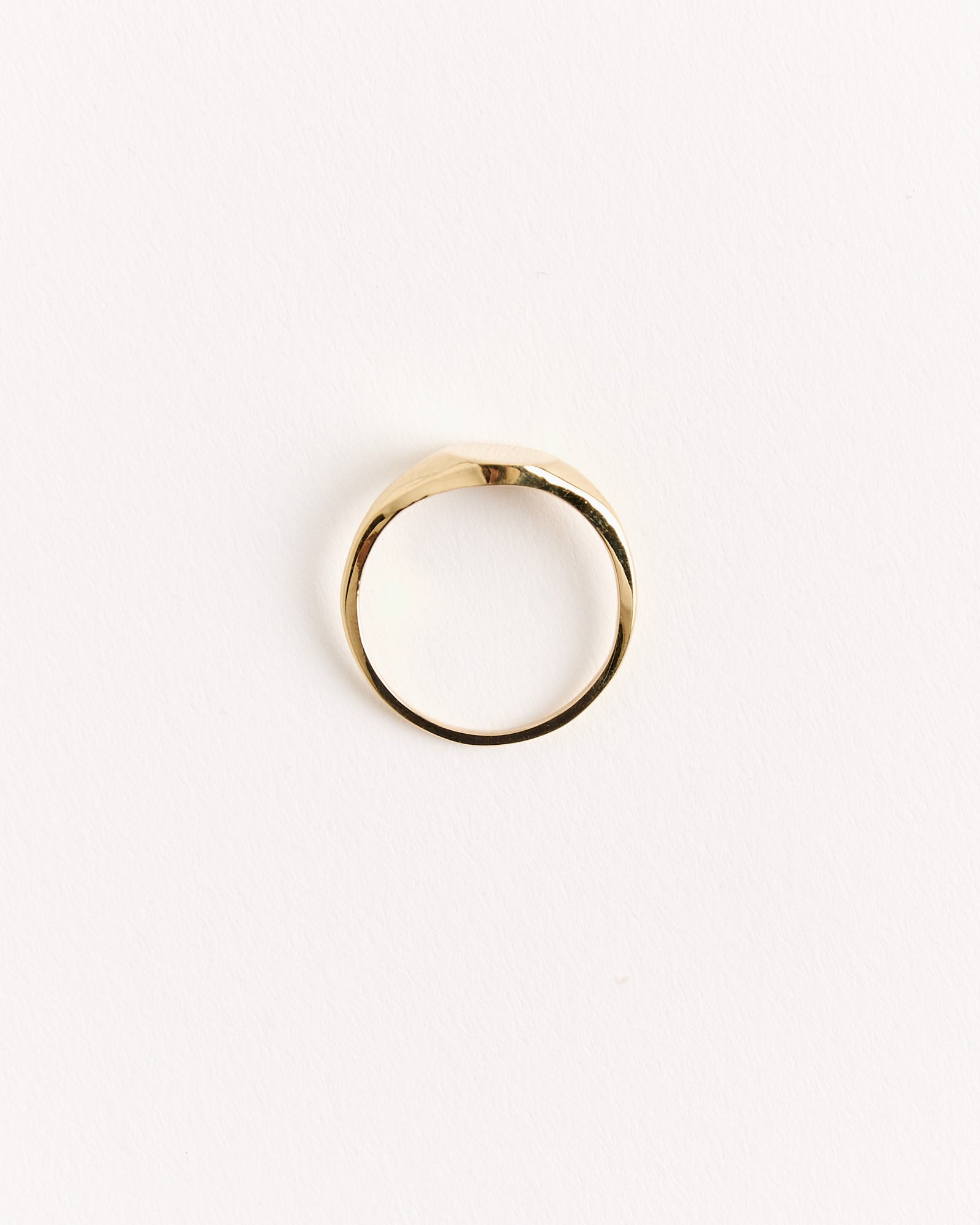 SHOPDELAGOLD Simple Signet Ring 14K YG - 14K YG / 7 (269536)