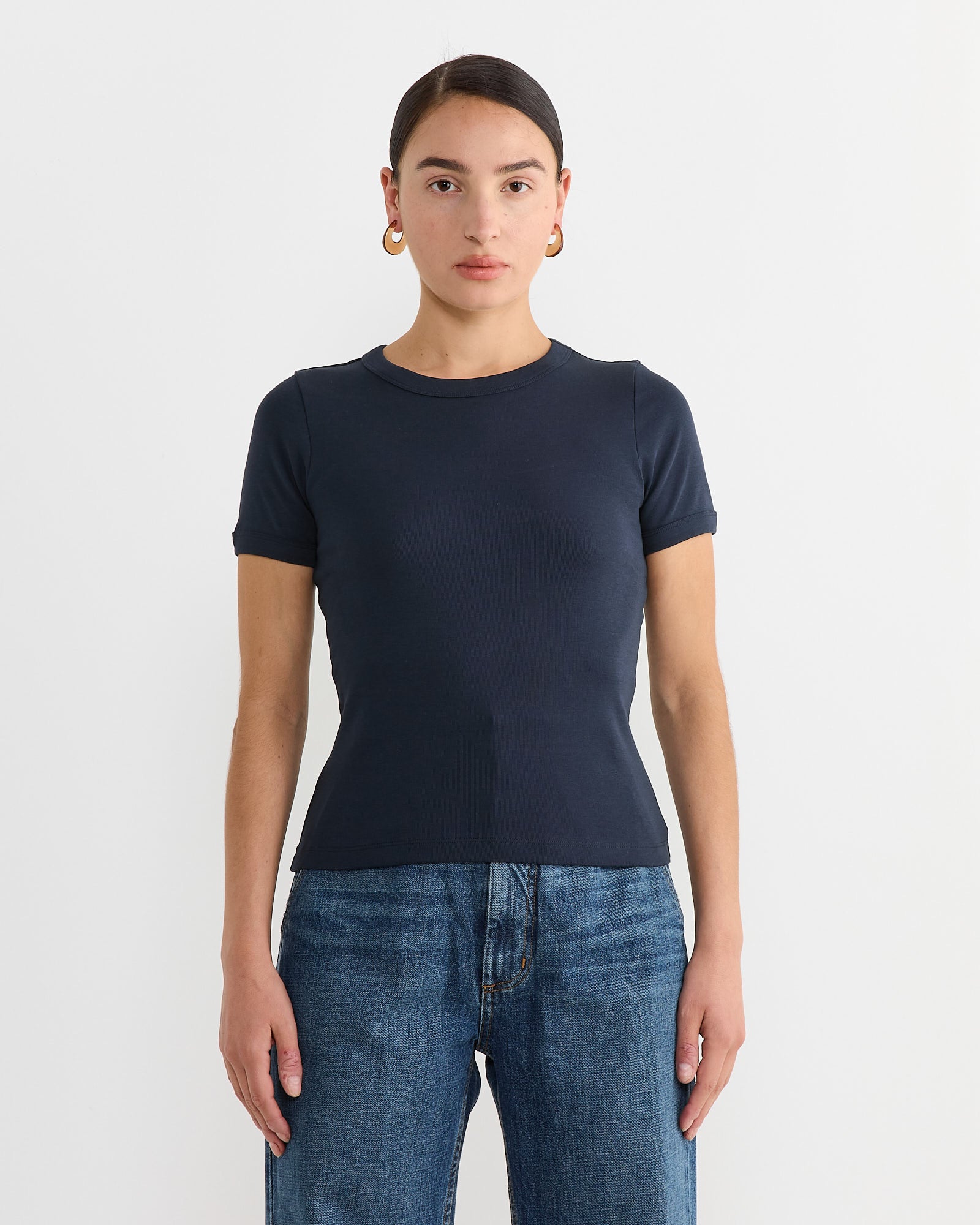 FLORE FLORE Car Tee Navy - Navy / S (269663)