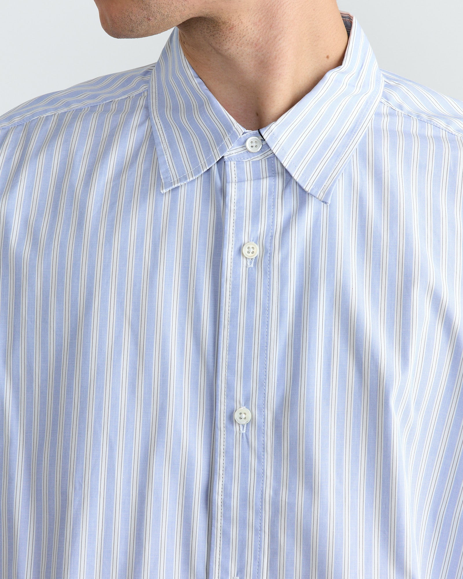 Sillage Regular Wide Shirt - White Stripe - OS - Default Title (270582)