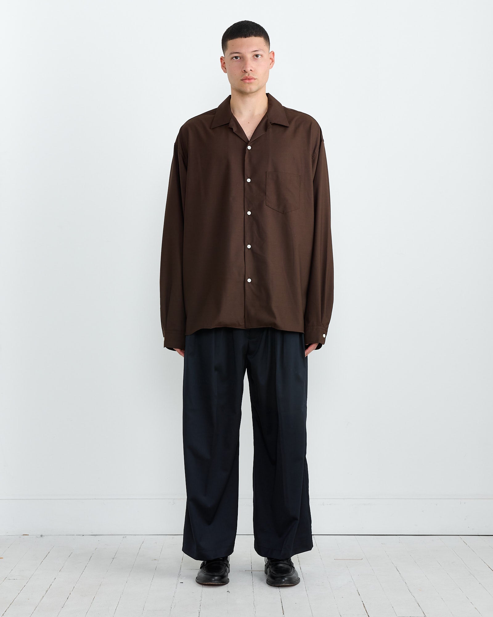 Sillage Re-Engineered L/S Overshirt - Brown - OS - Default Title (270584)