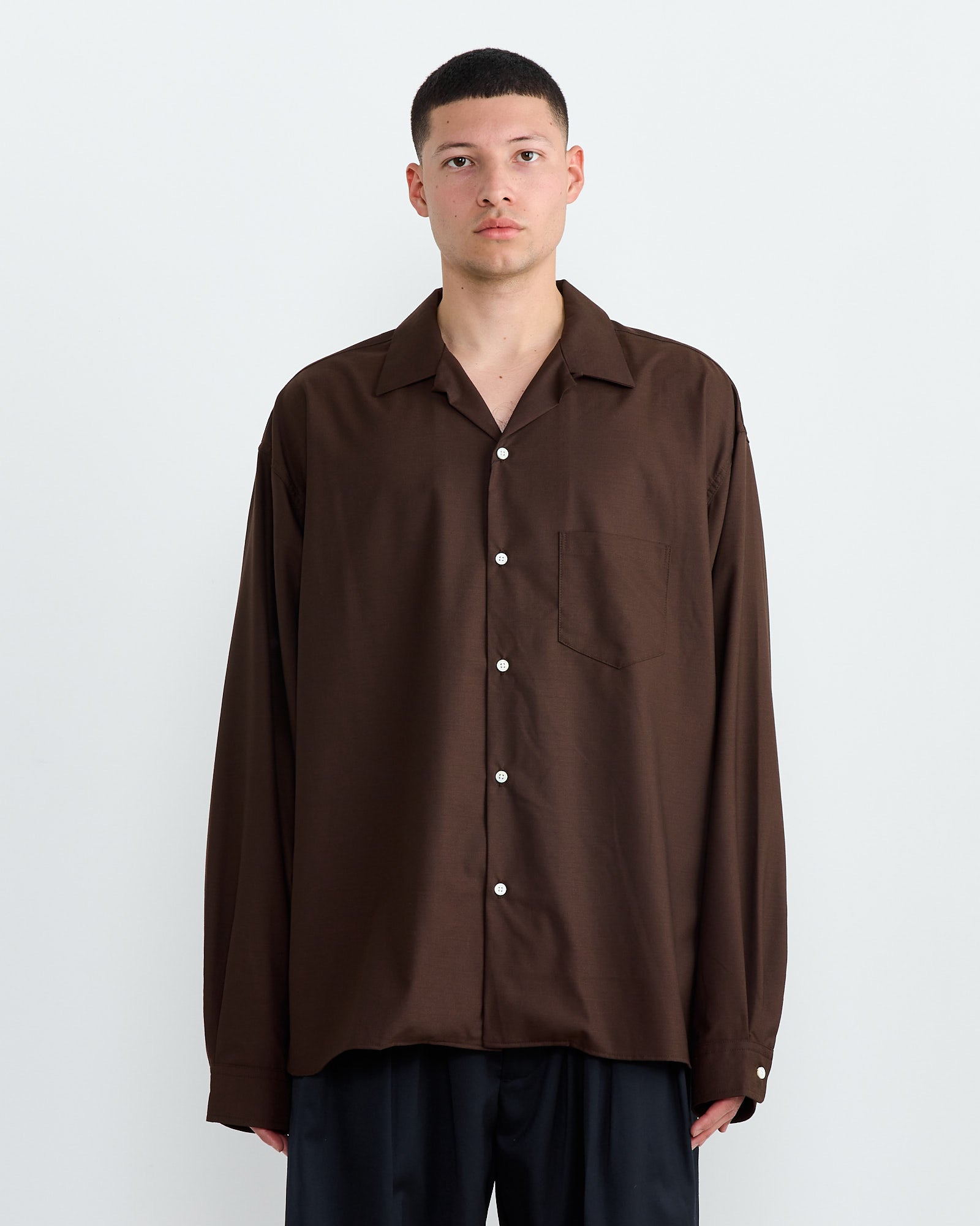 Sillage Re-Engineered L/S Overshirt - Brown - OS - Default Title (270584)