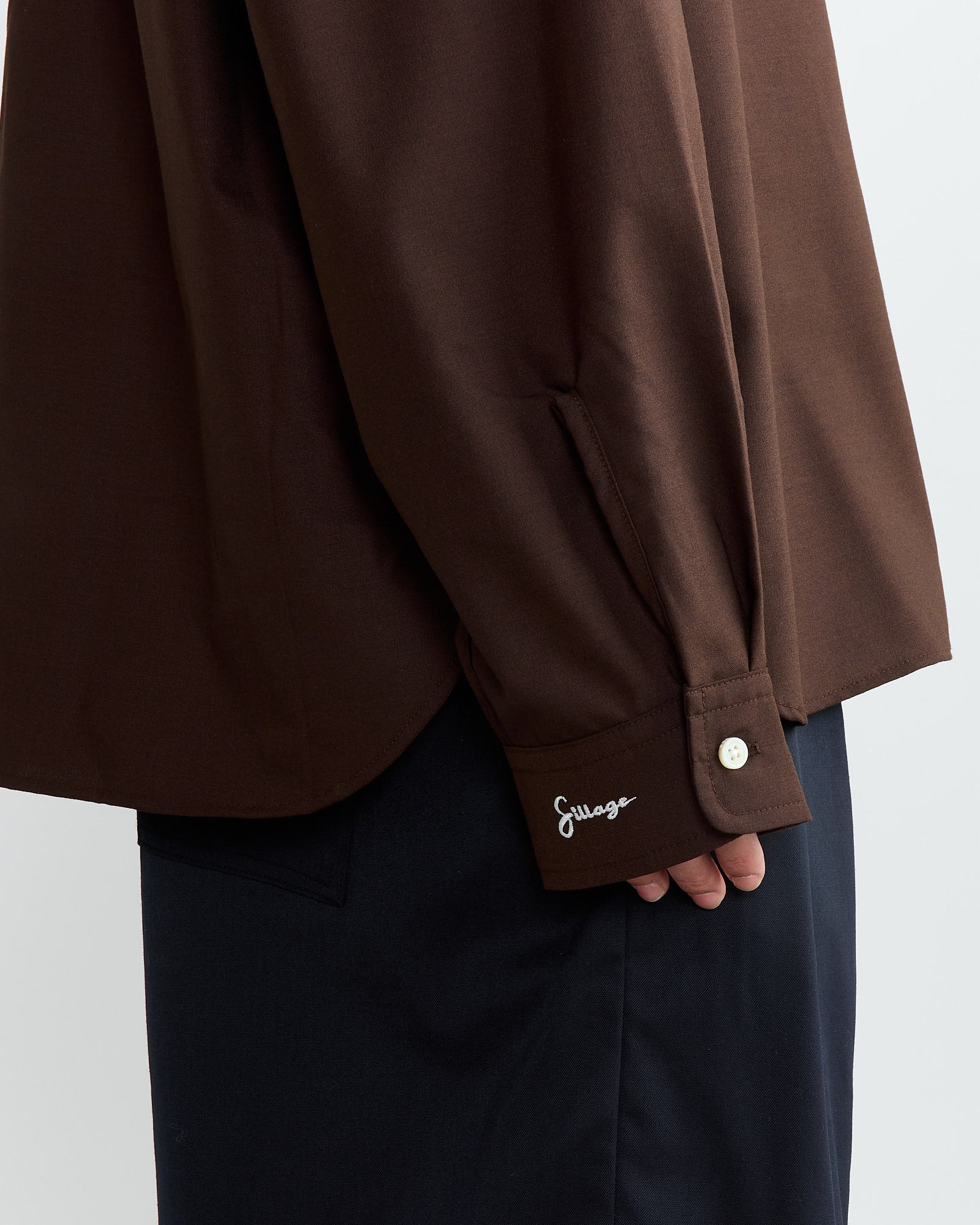 Sillage Re-Engineered L/S Overshirt - Brown - OS - Default Title (270584)