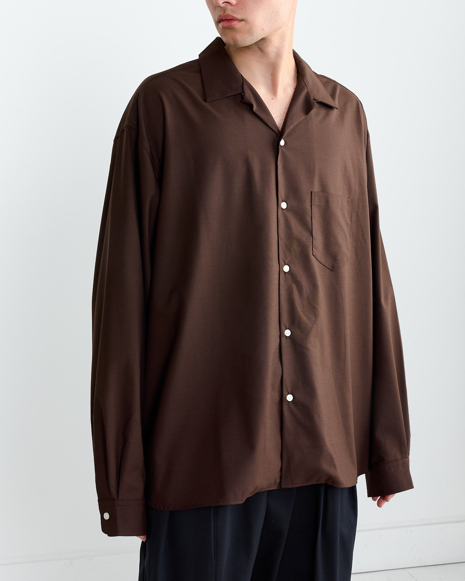 Sillage Re-Engineered L/S Overshirt - Brown - OS - Default Title (270584)