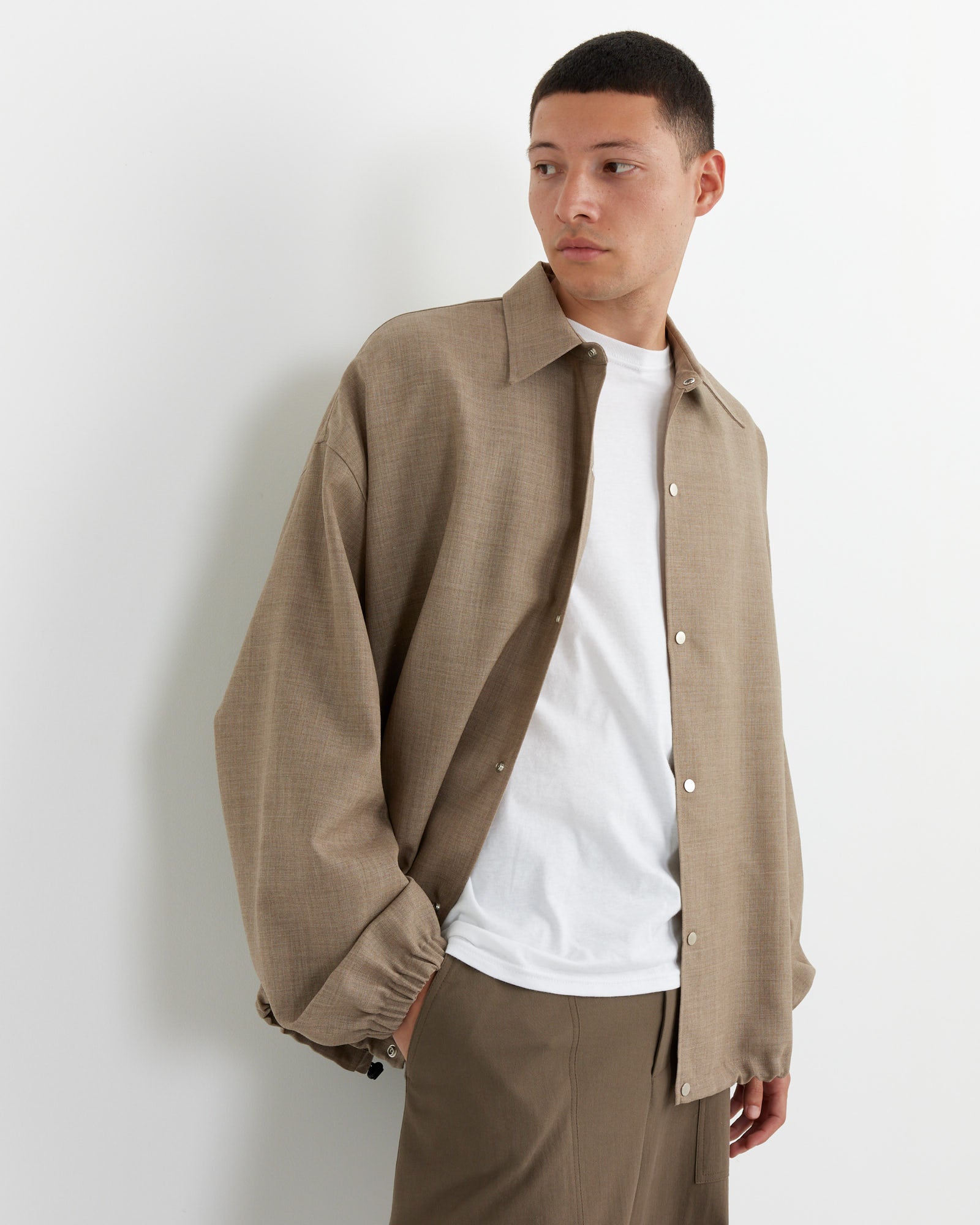 Sphere Jacket in Straw Melange