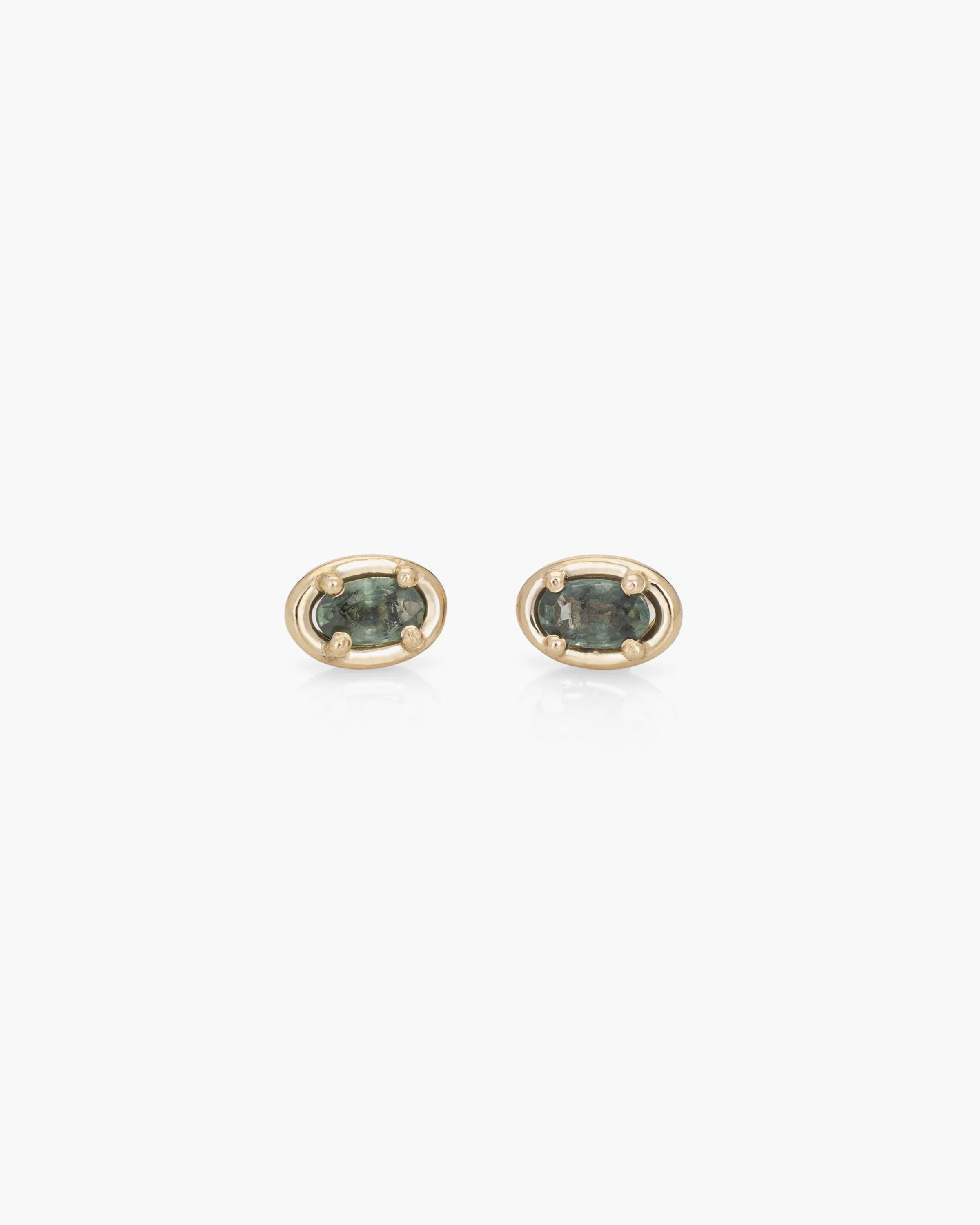 14K / Green Sapphire