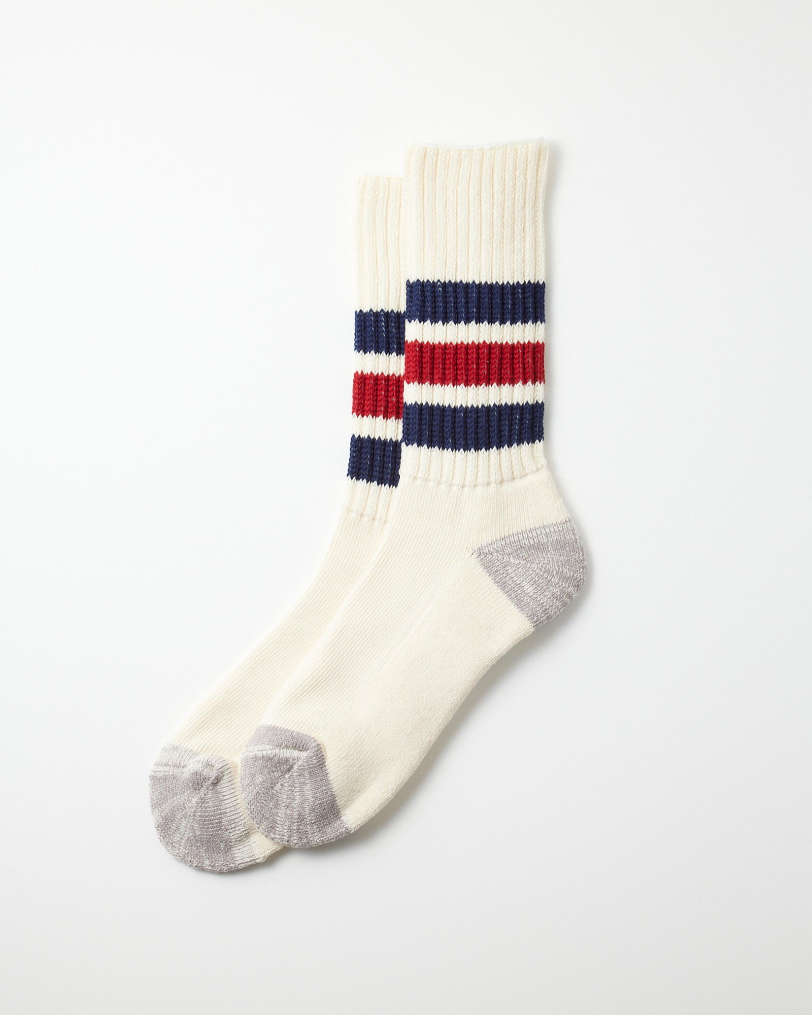 1255 Socks in Navy/Dark Red