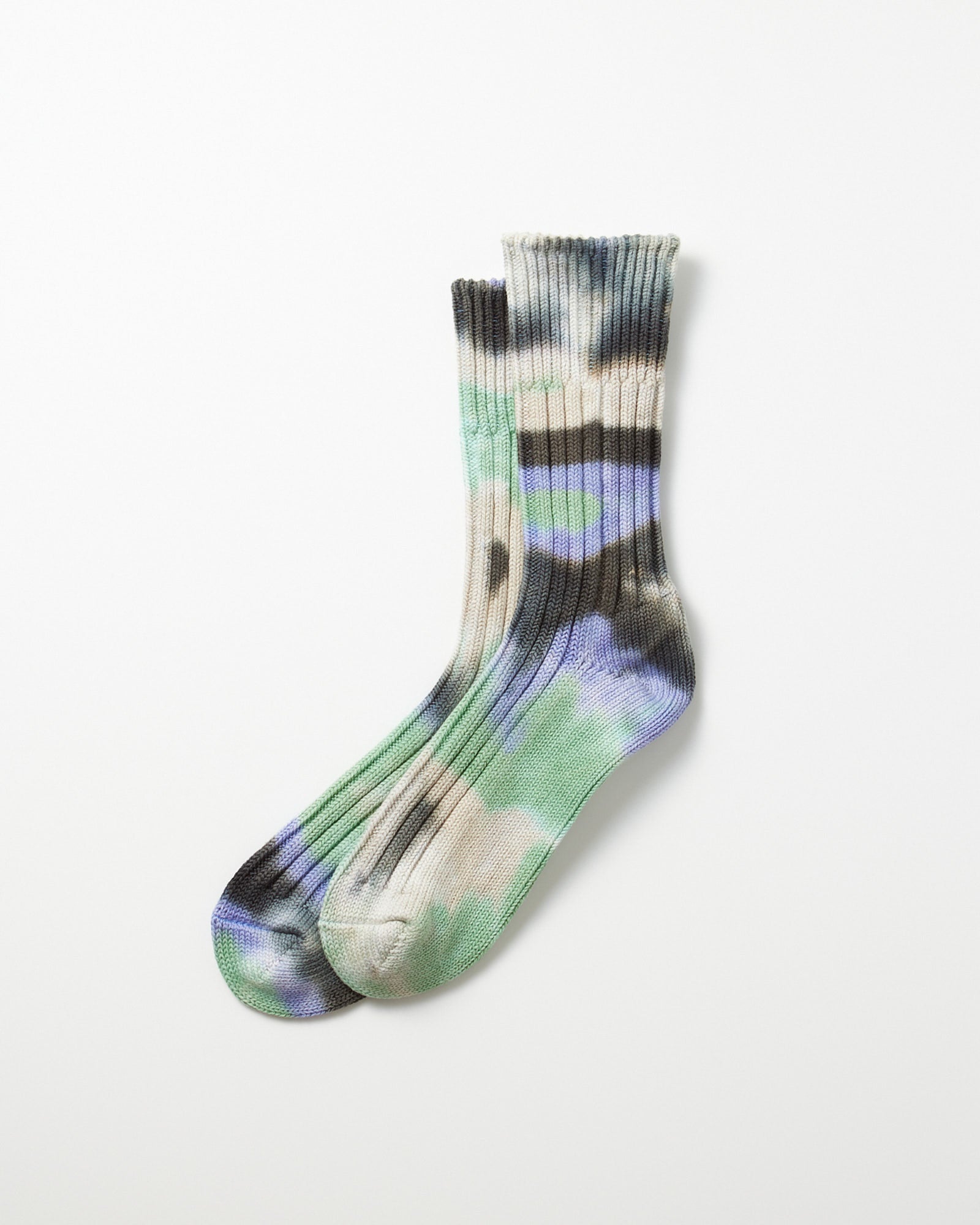 1415 Socks in Black/Mint/Purple