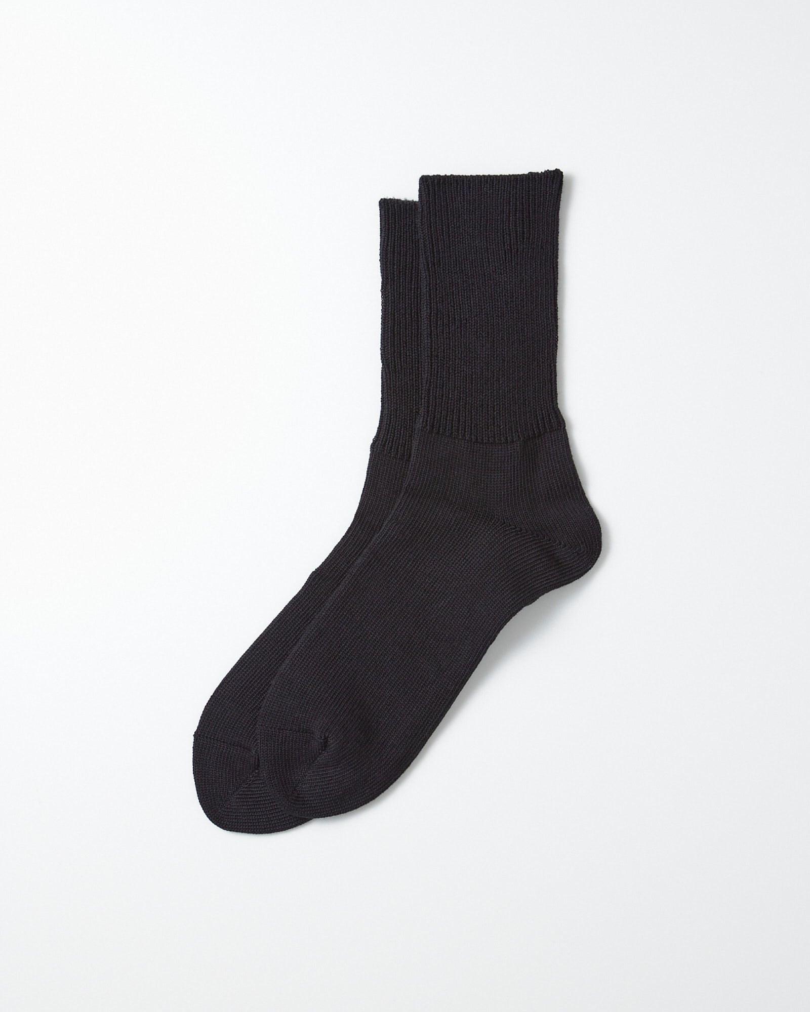 1427 Daily 3 Pack Ribbed Crew Socks in Black