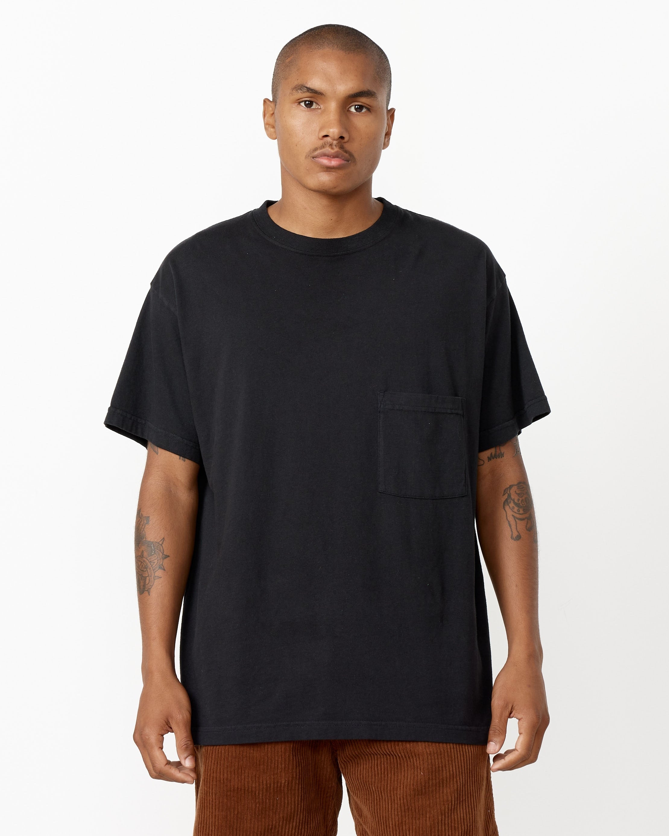 Big Pocket Tee in Black