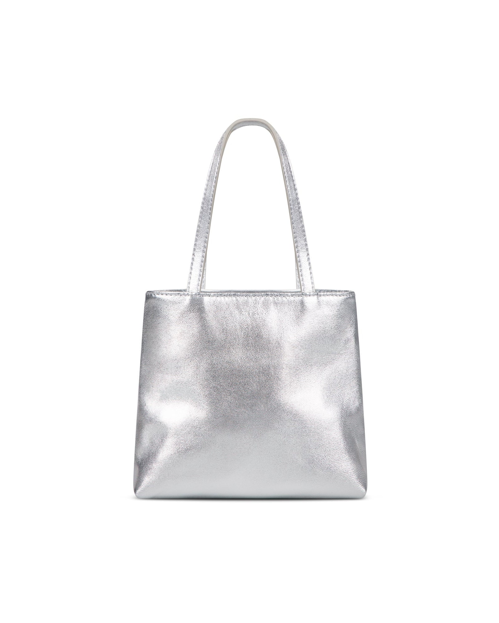 Little Leather Bag in Silver