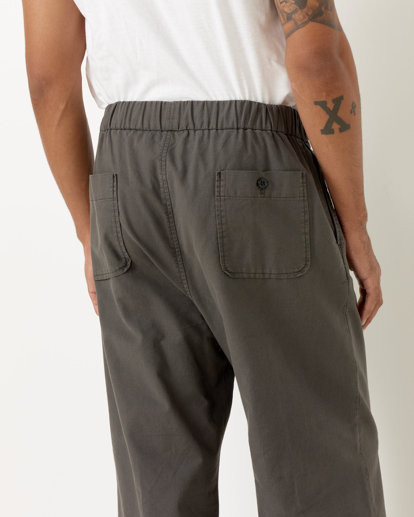 Kogai Pant Panama Cloth in Washed Grey