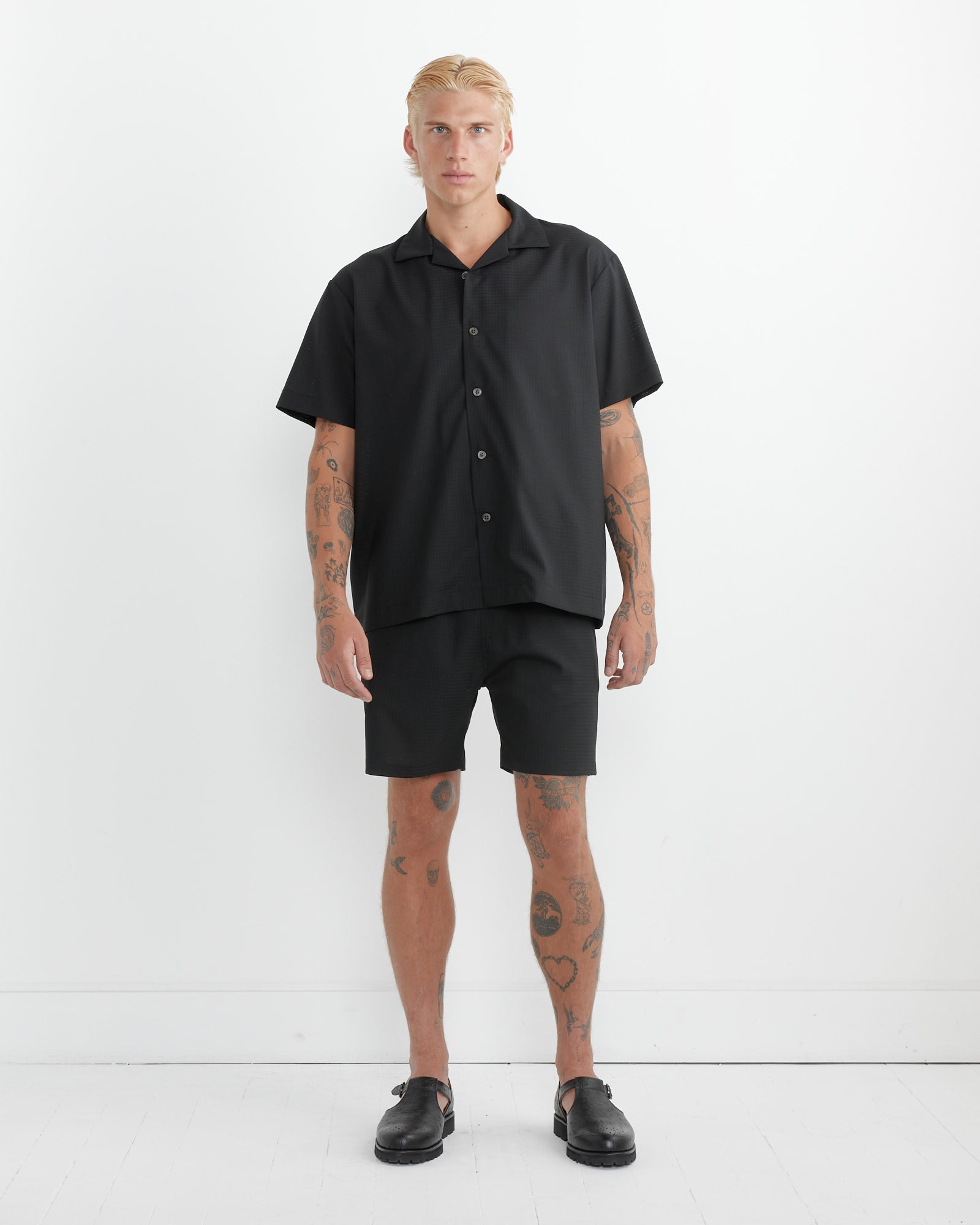 Haus Shirt in Air Mesh Black