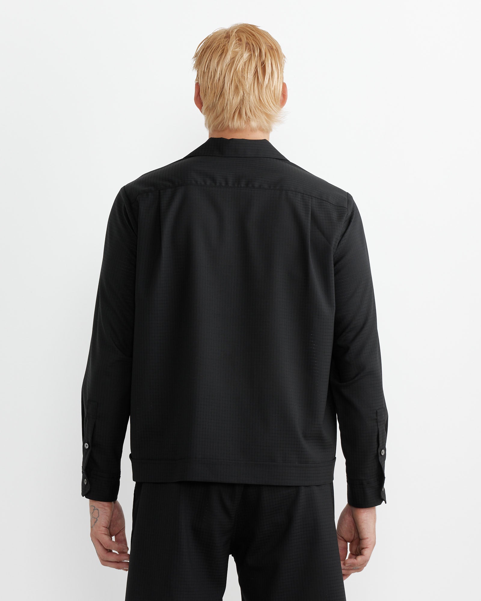 Zach Shirt in Air Mesh Black