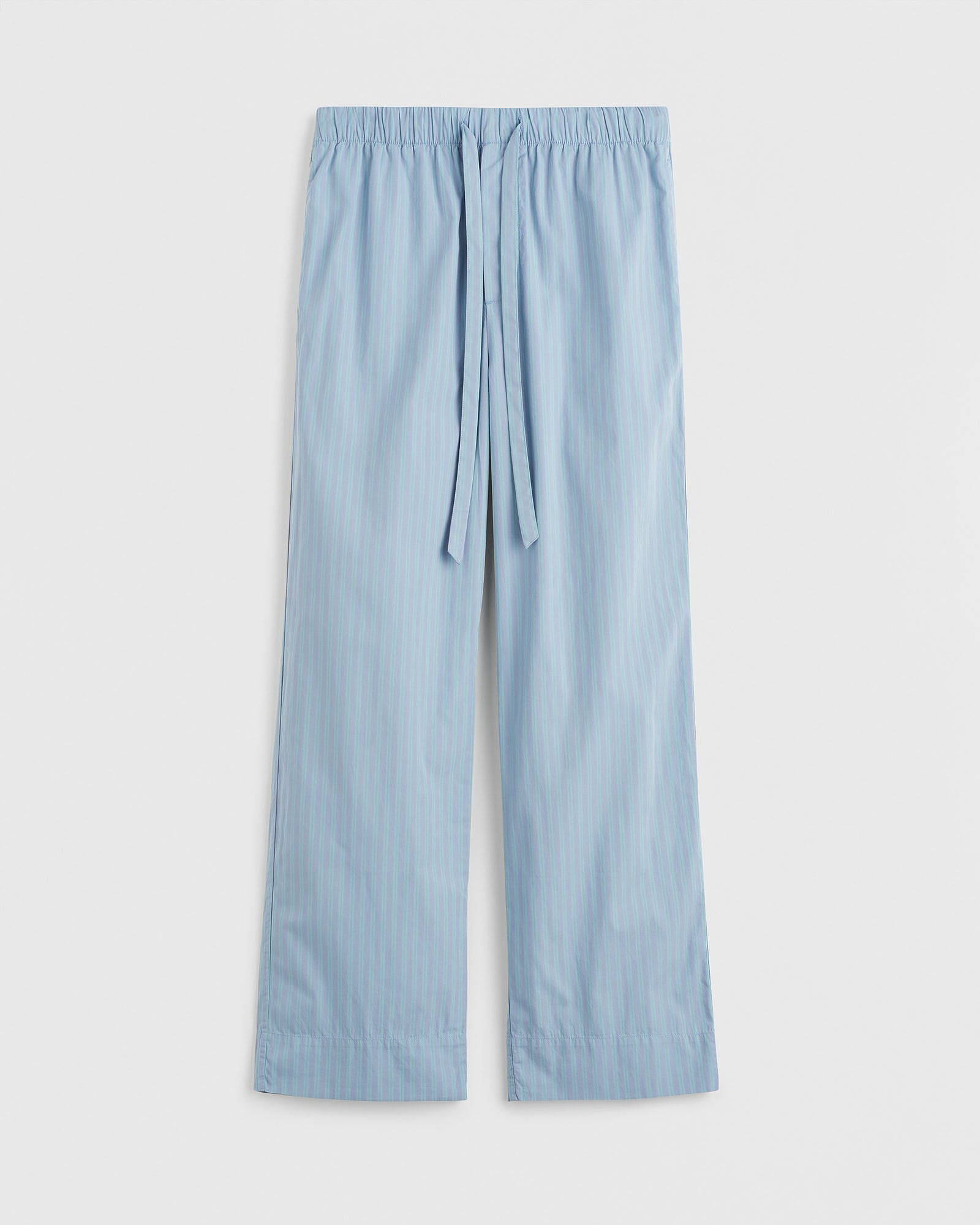 Cotton Poplin Pyjamas Pant in Mist Stripes