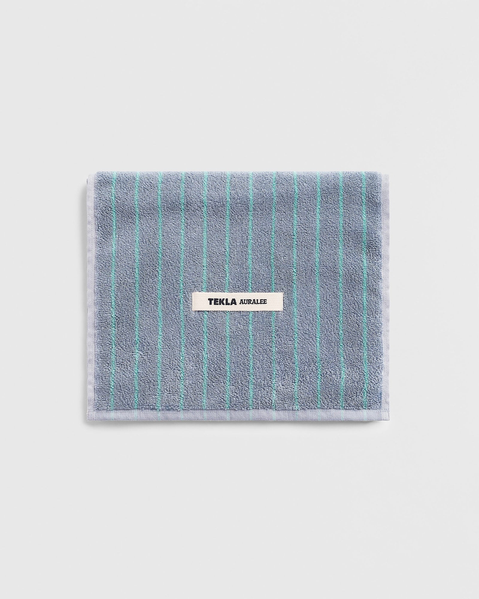 Terry Bath Towel in Mist Stripes