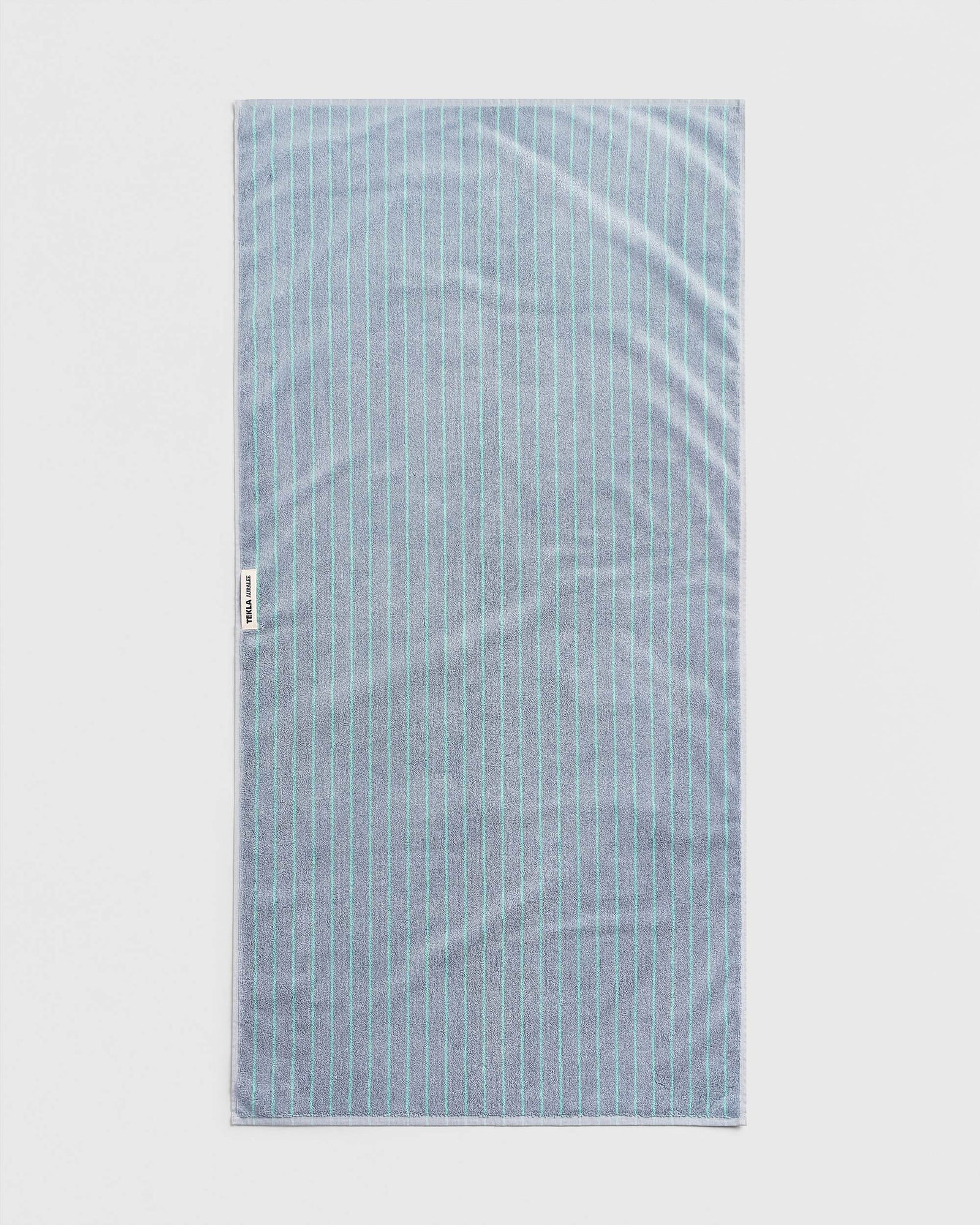 Terry Bath Towel in Mist Stripes