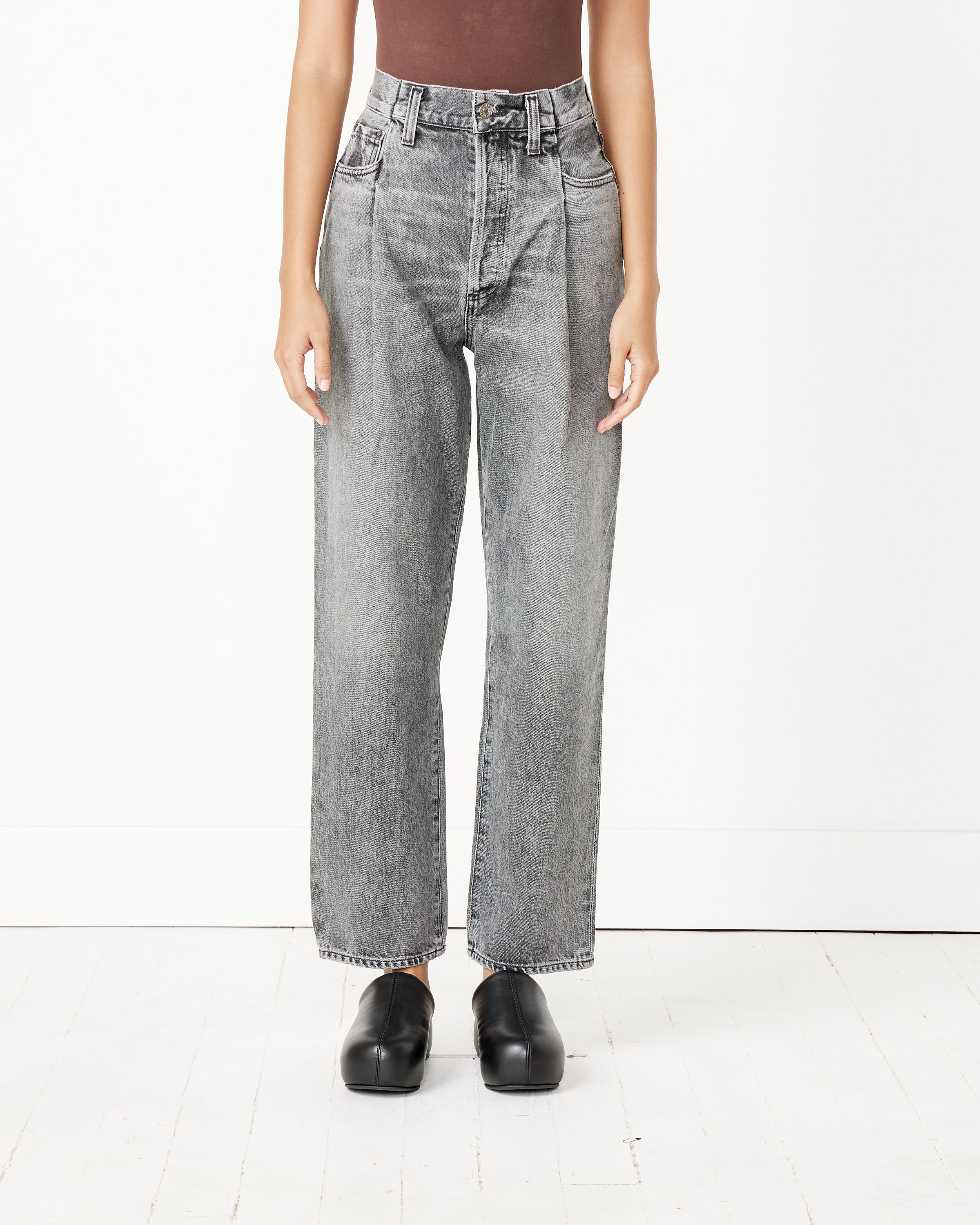 Fold Waistband Jean