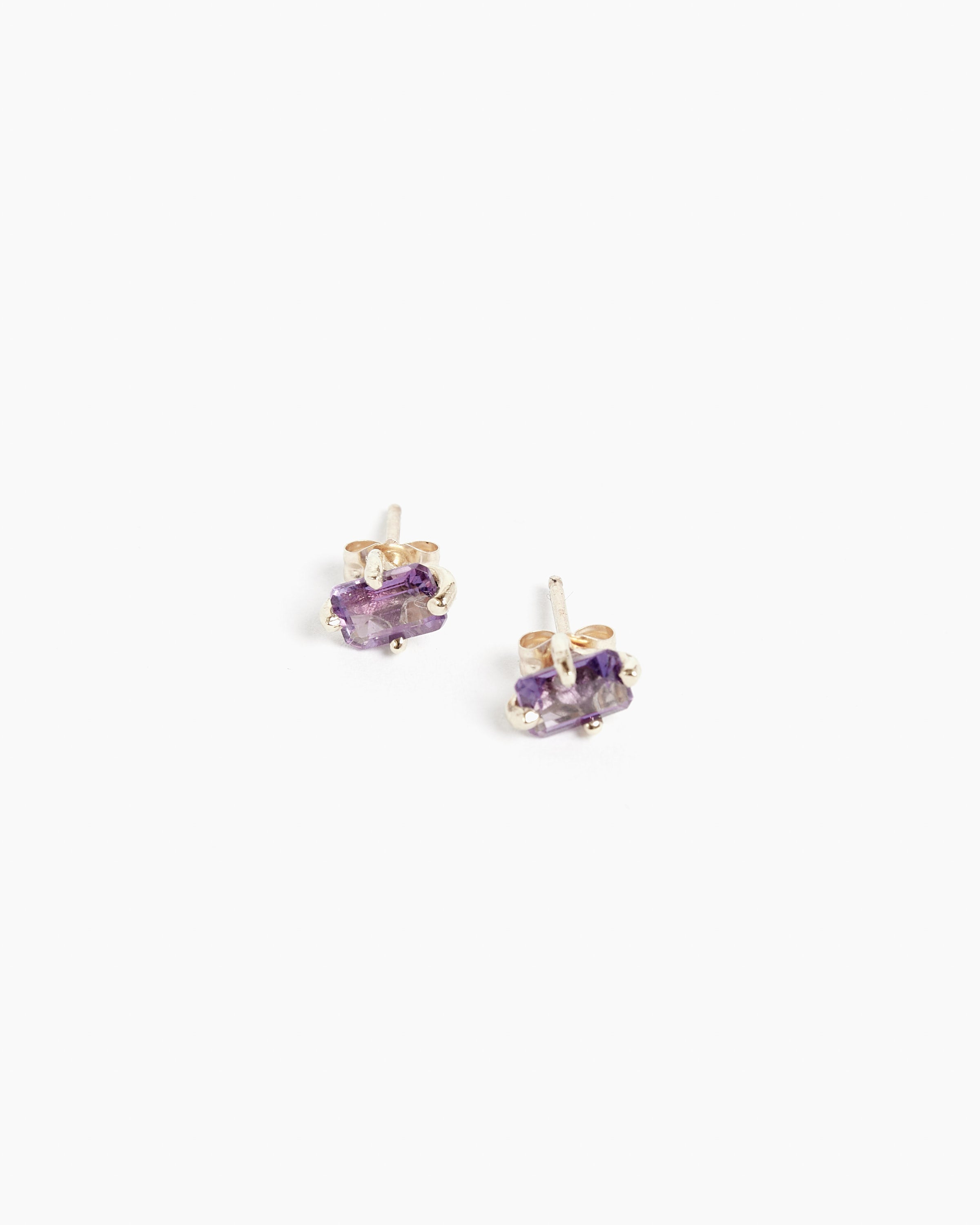 14k Guinevere Studs in Amethyst