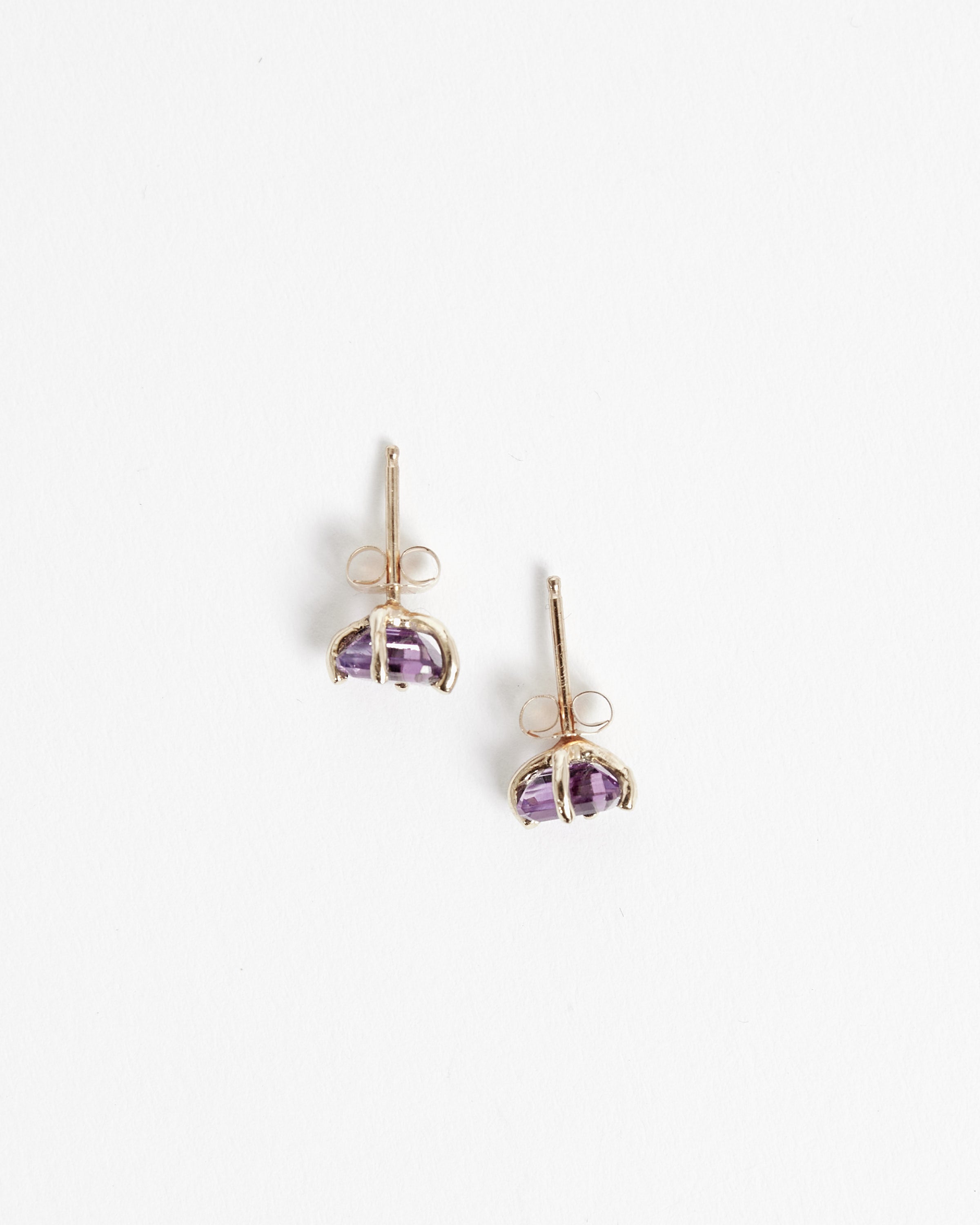 14k Guinevere Studs in Amethyst