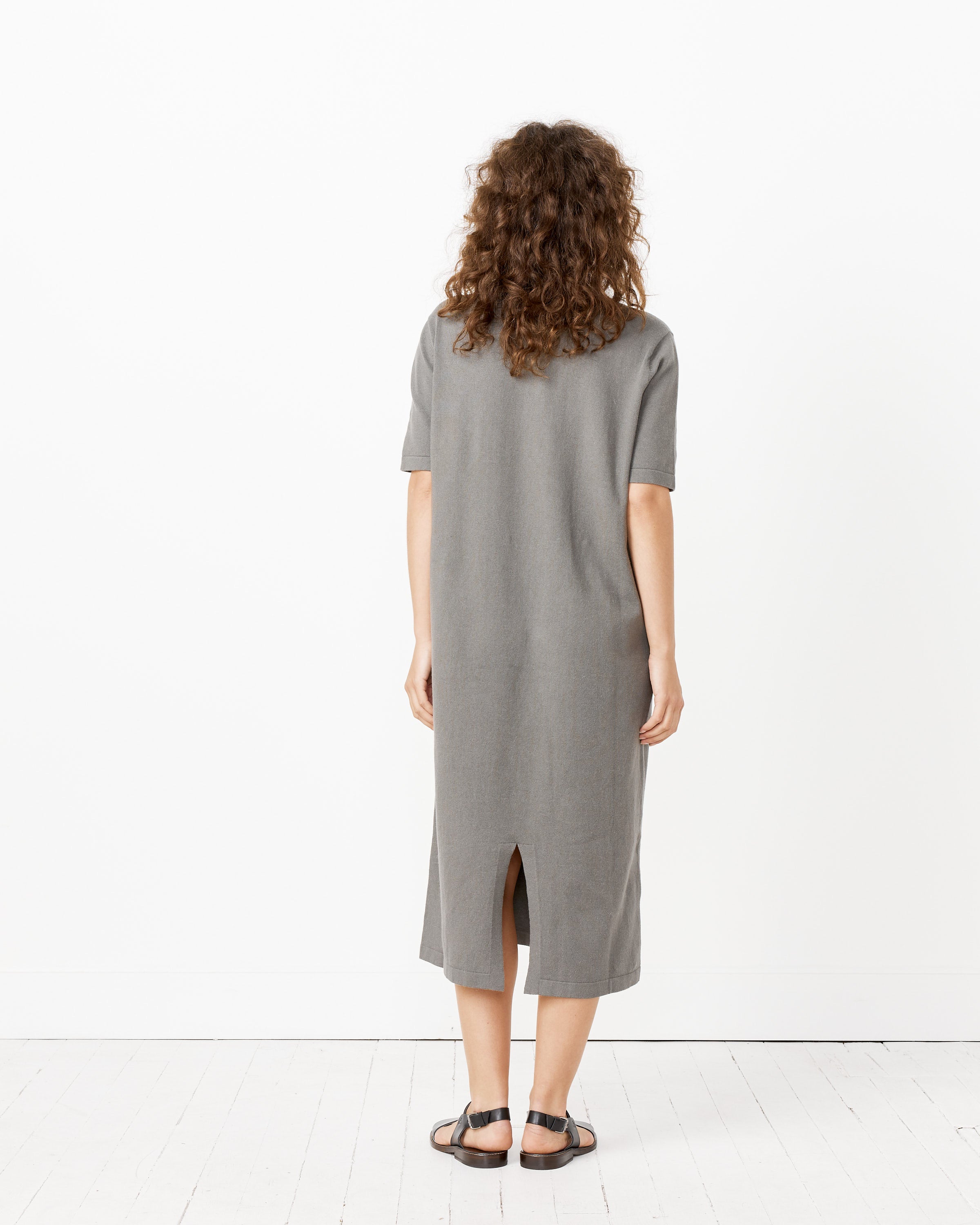 Short Sleeve Crewneck Dress