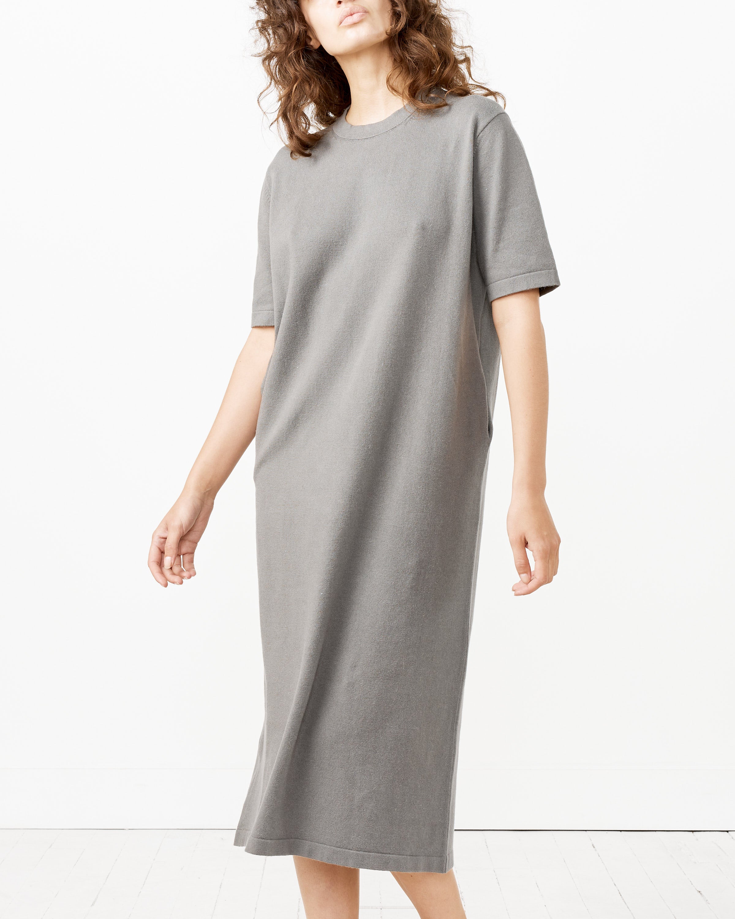 Short Sleeve Crewneck Dress