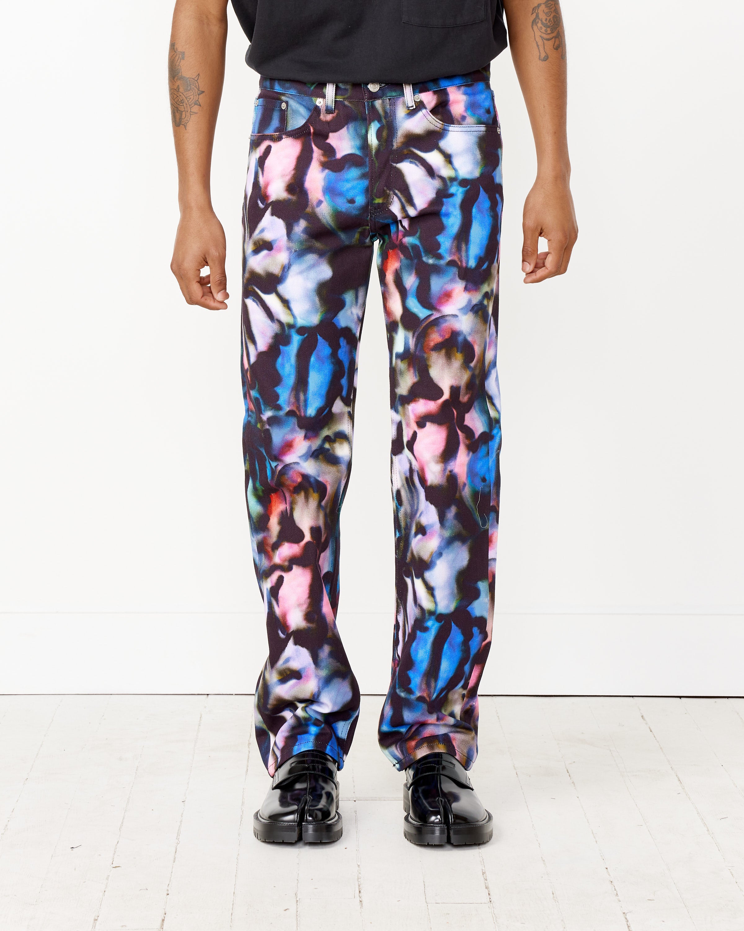 Multicolor Pants in Blue