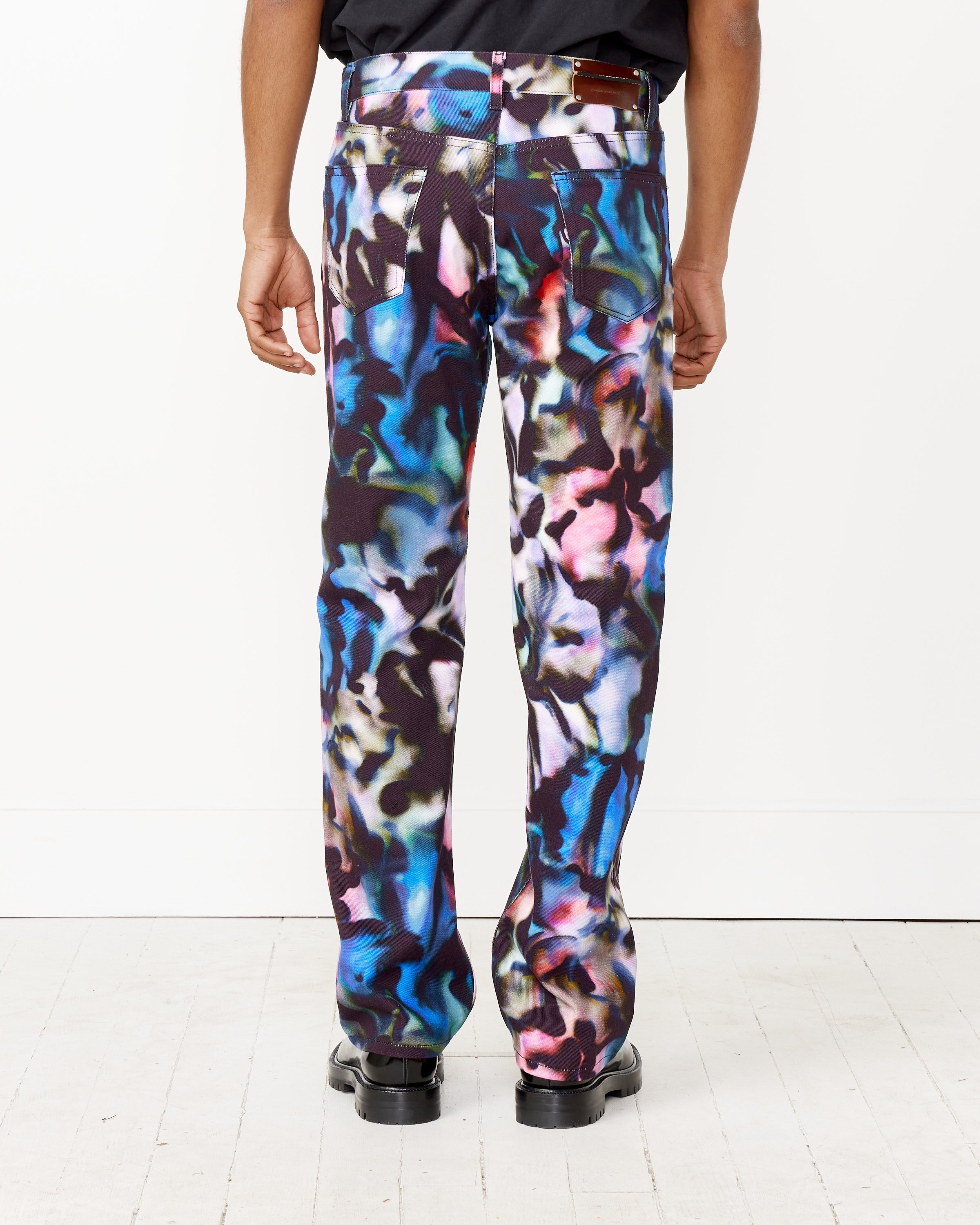 Multicolor Pants in Blue