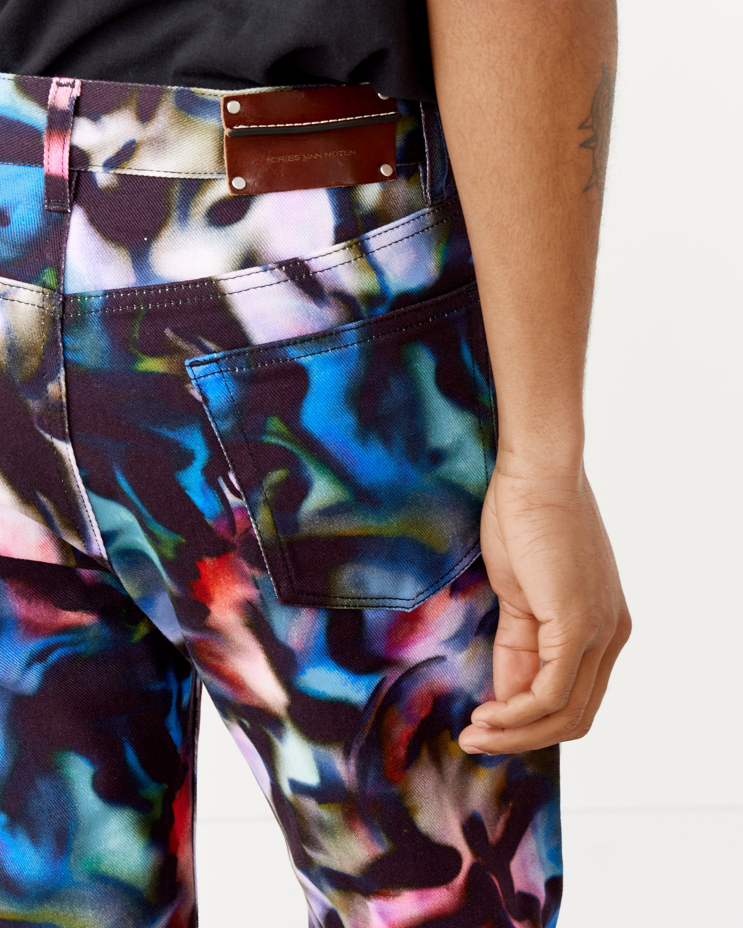 Multicolor Pants in Blue