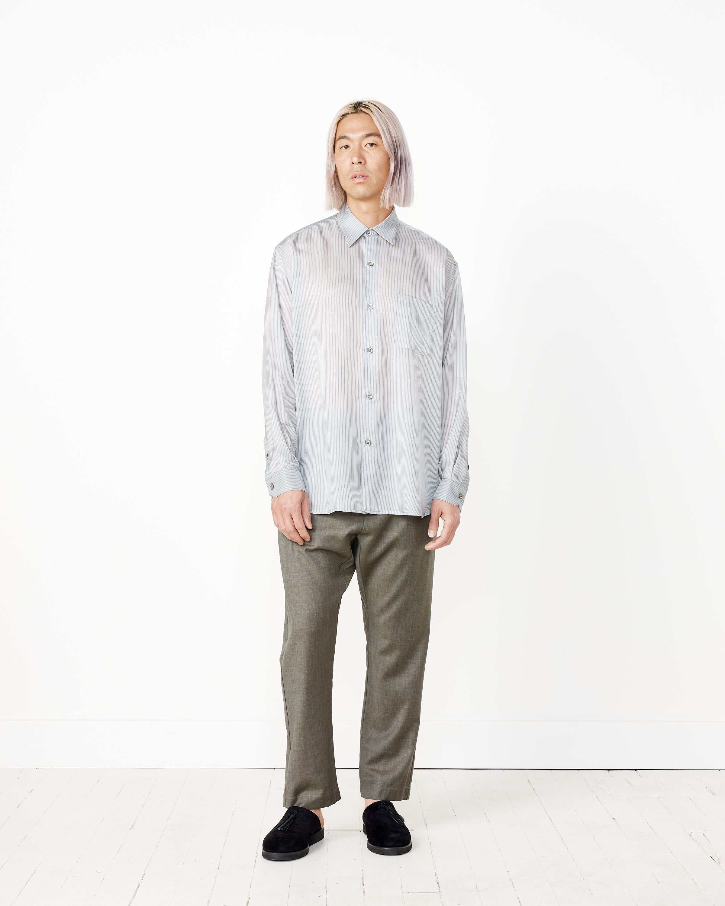 Striped Cupro Routine Shirt