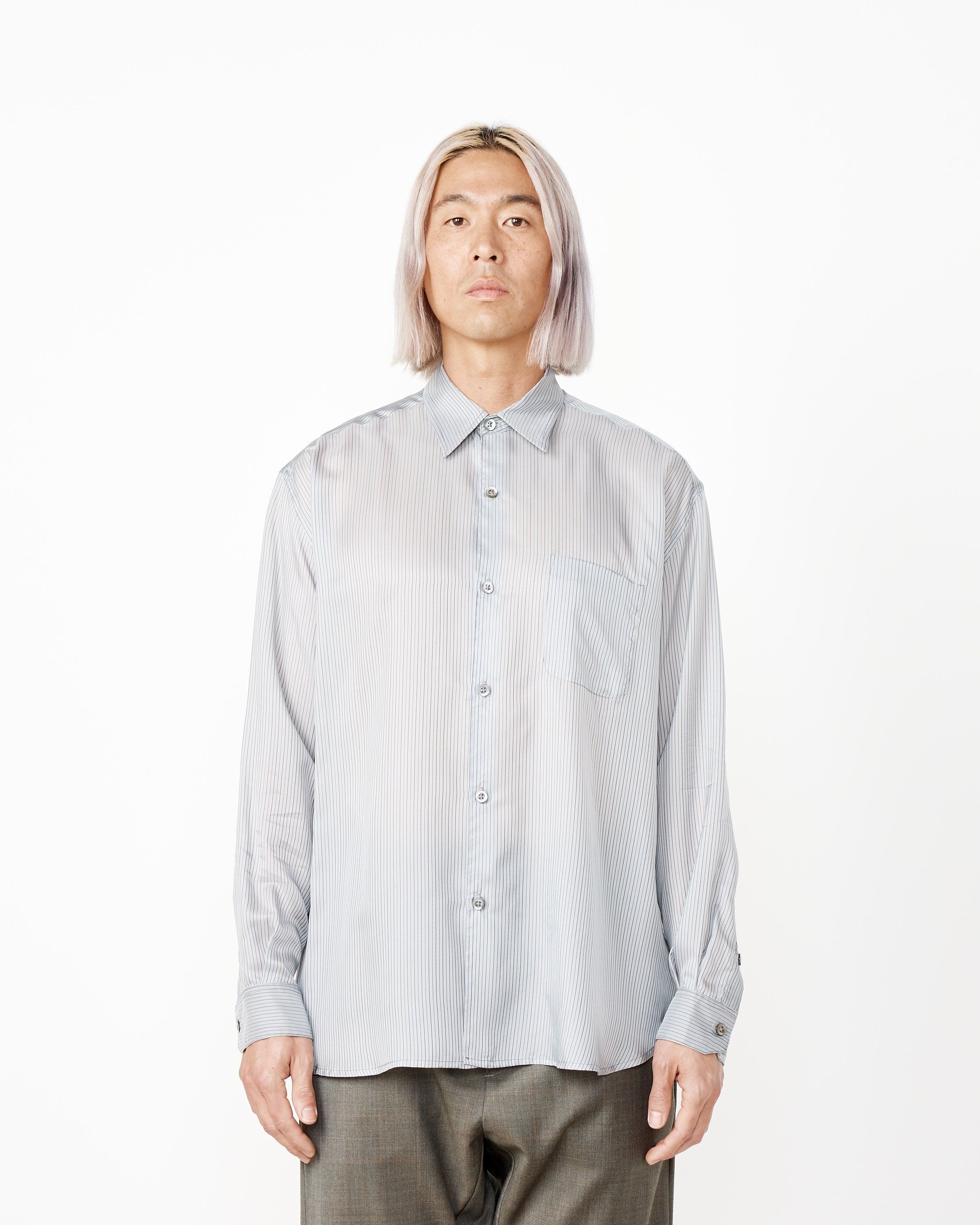 Striped Cupro Routine Shirt