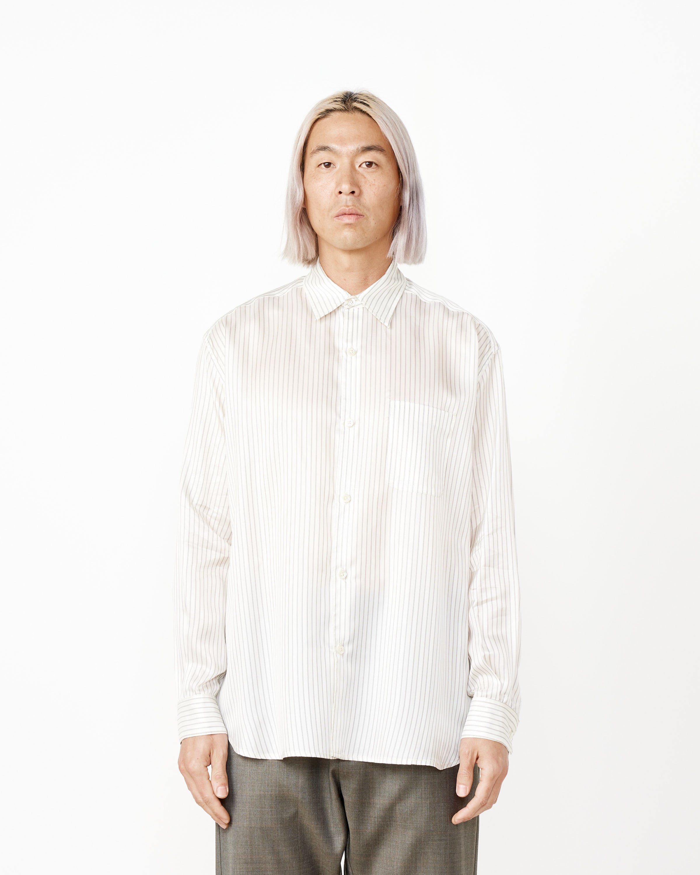 Striped Cupro Routine Shirt