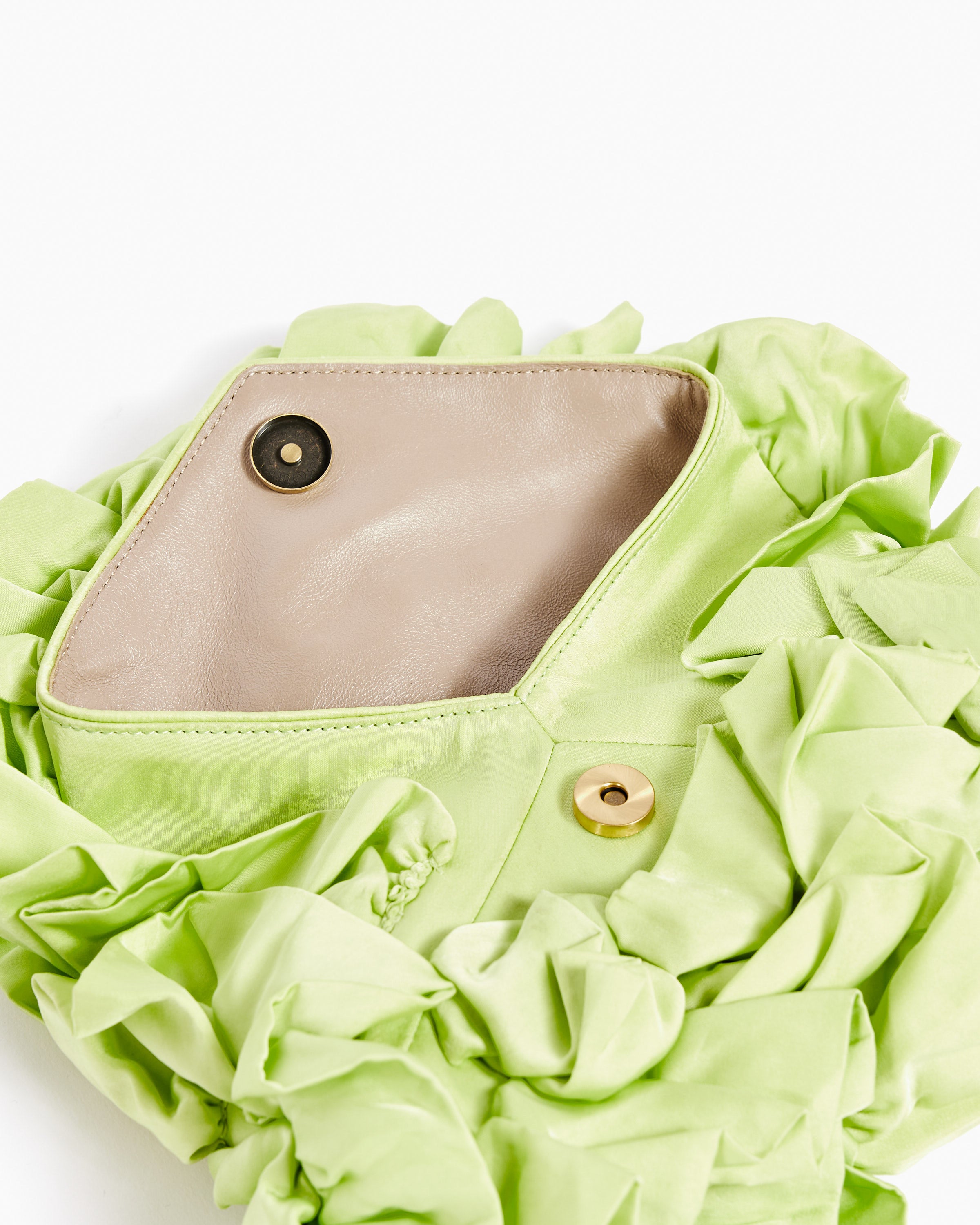 Ruffled Bag in Mint