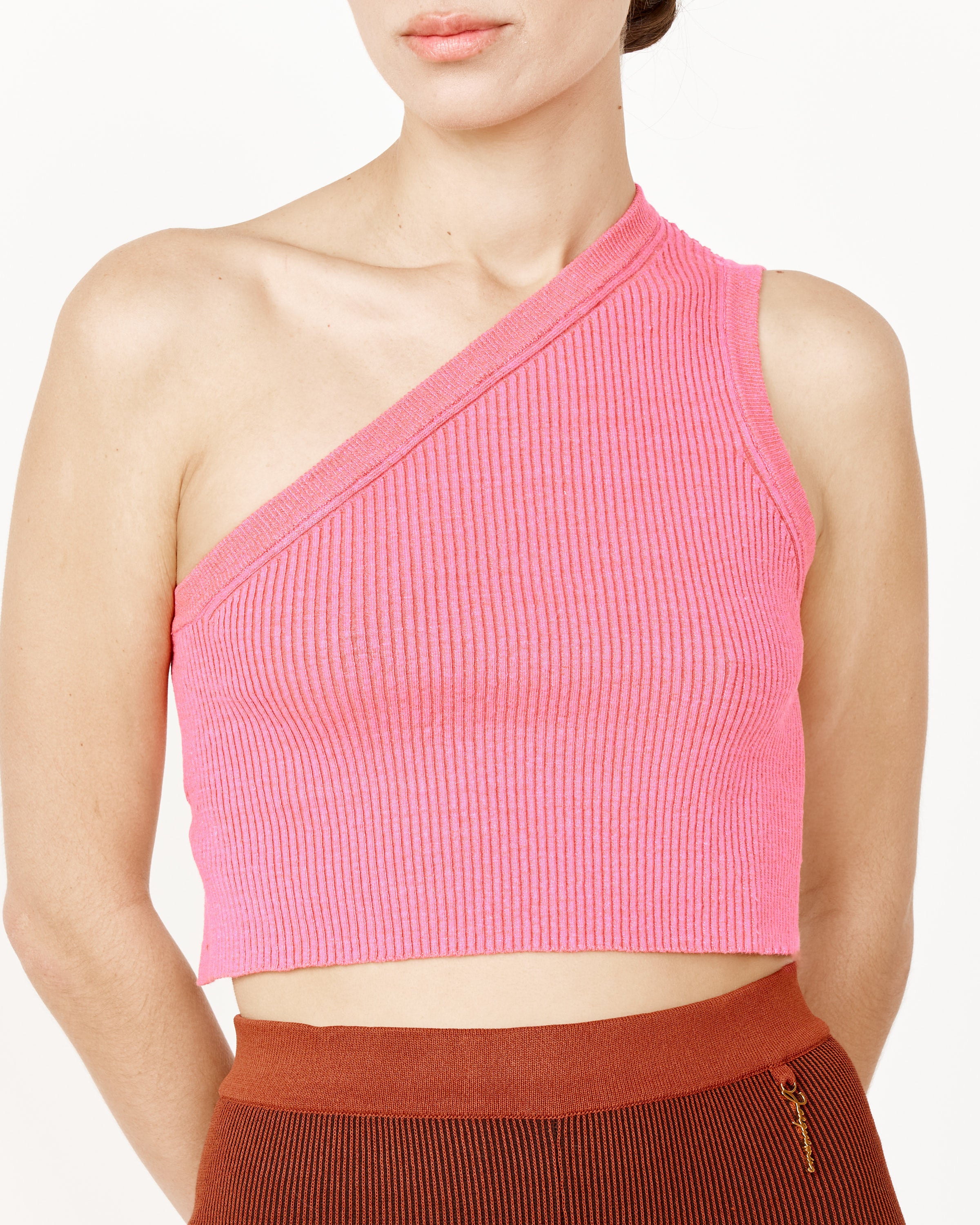 La Maille Ascu One Shoulder Top