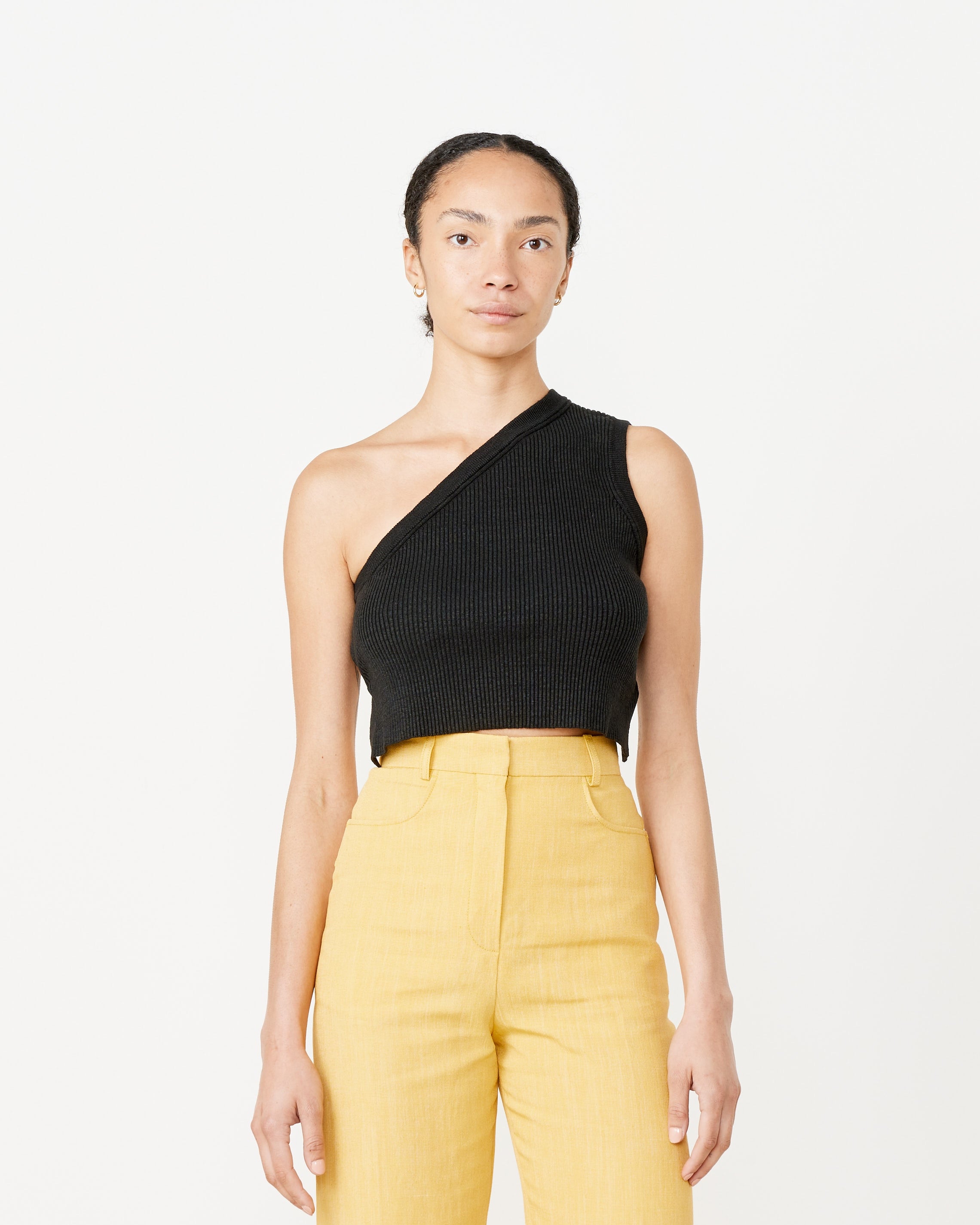 La Maille Ascu One Shoulder Top