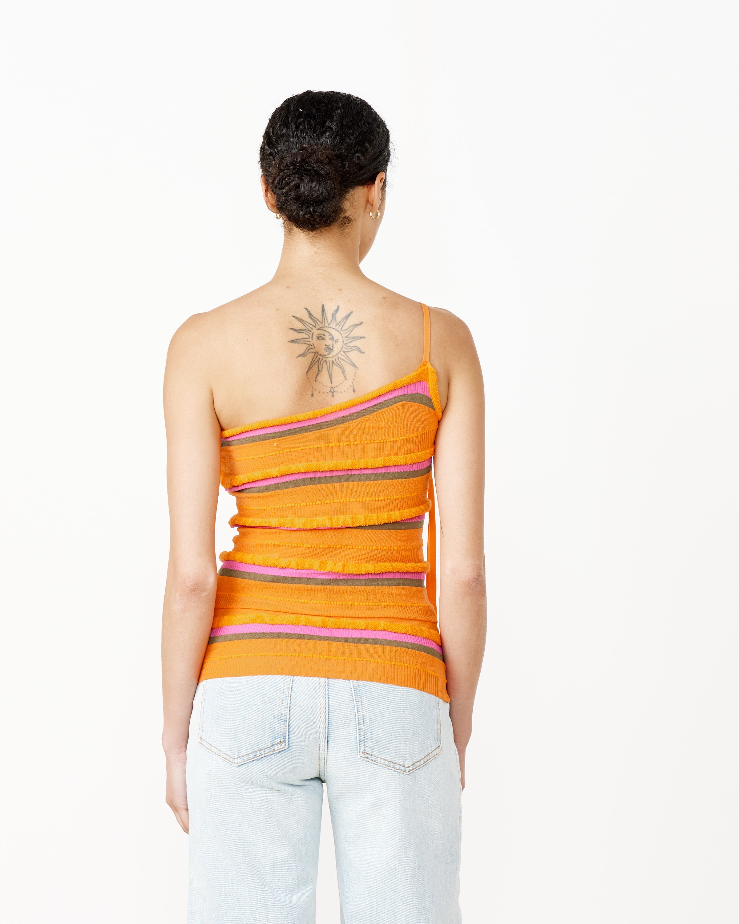 La Maille Concha Top in Orange