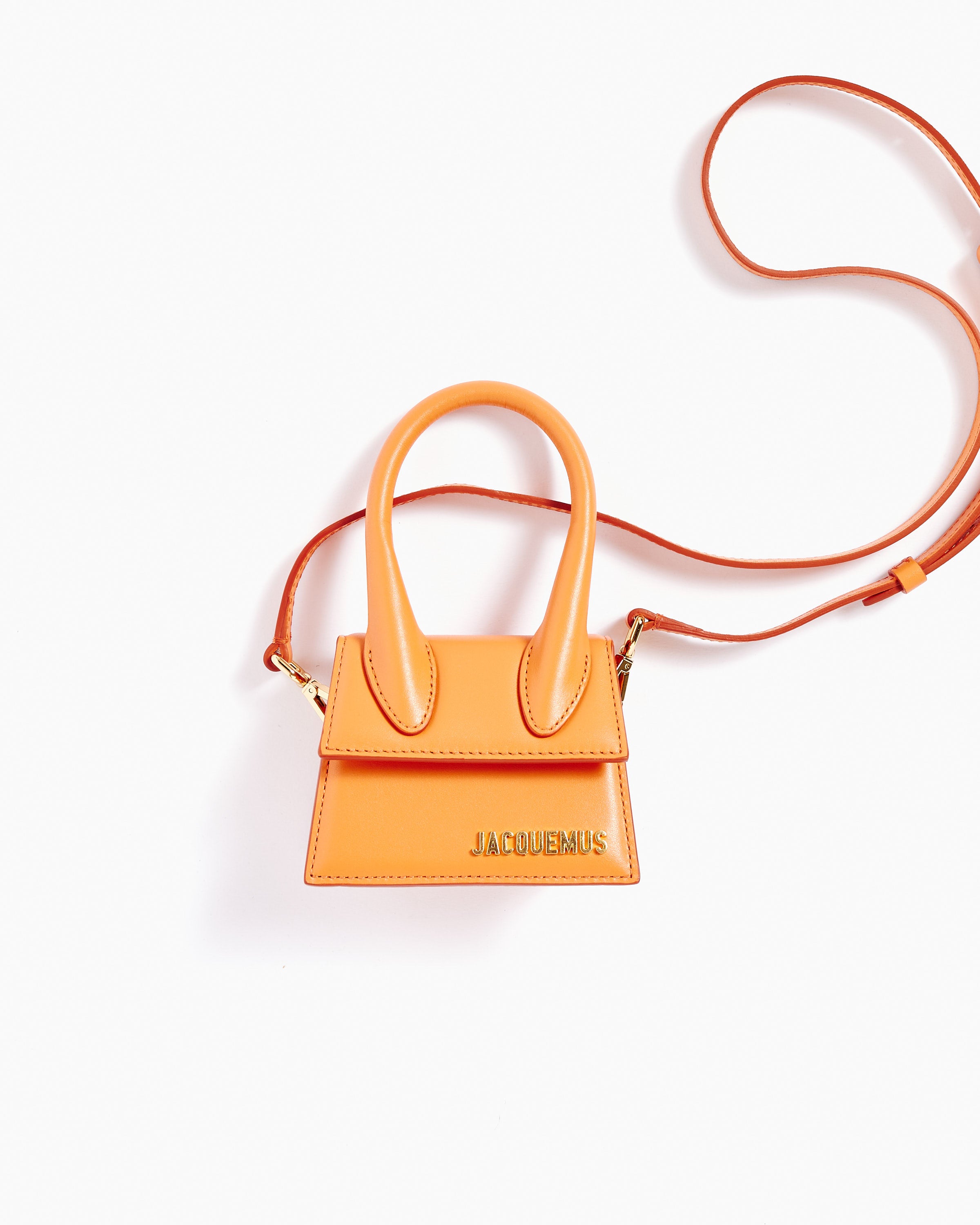 Le Chiquito Top Handle Bag in Orange