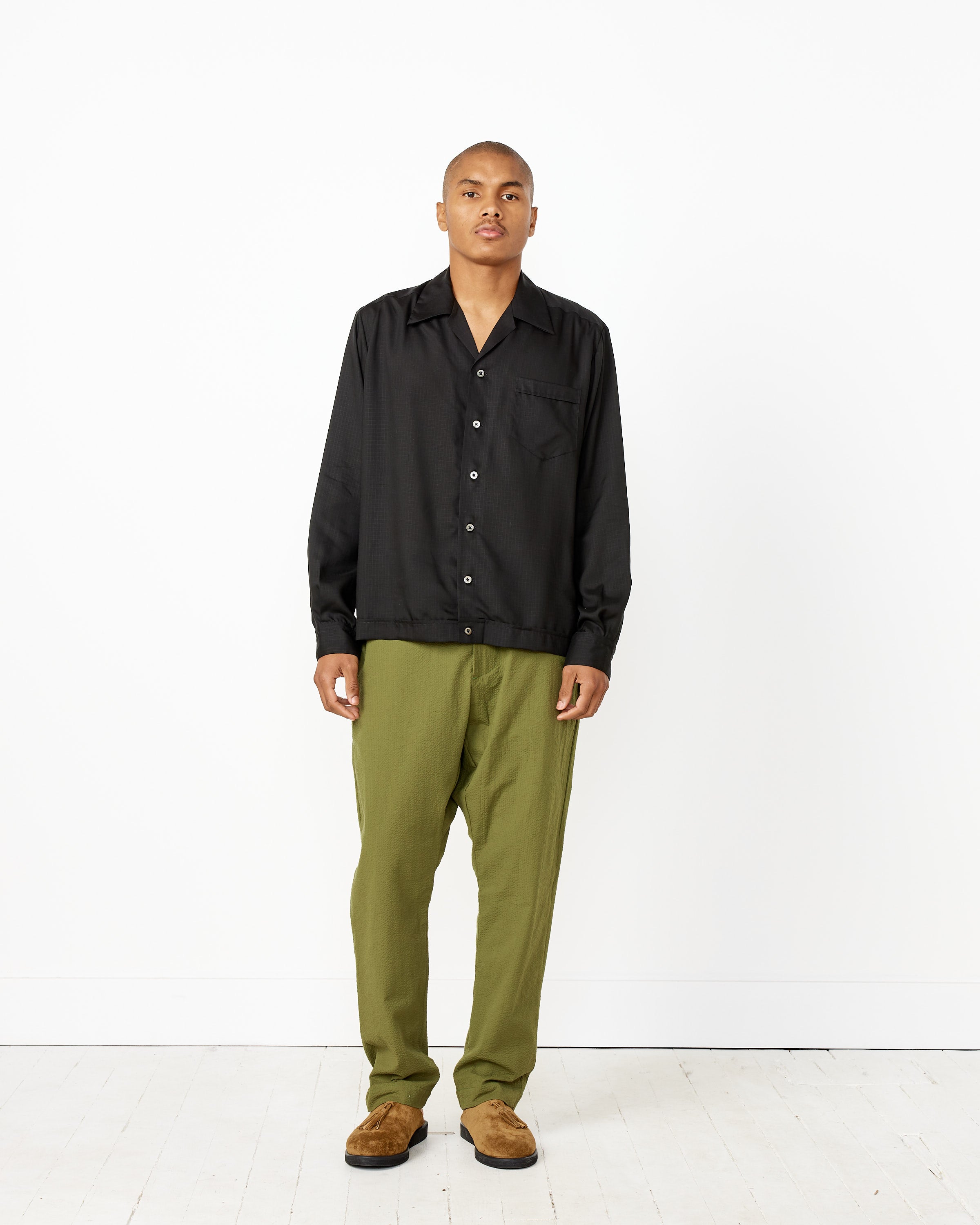 Zach Long Sleeve Ripstop Rayon Shirt