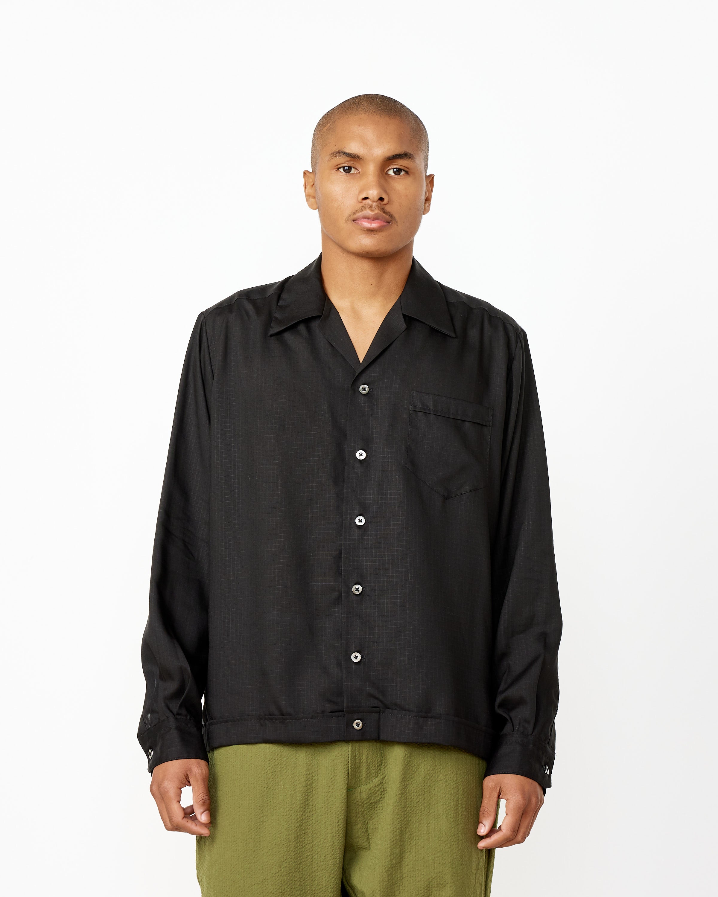 Zach Long Sleeve Ripstop Rayon Shirt