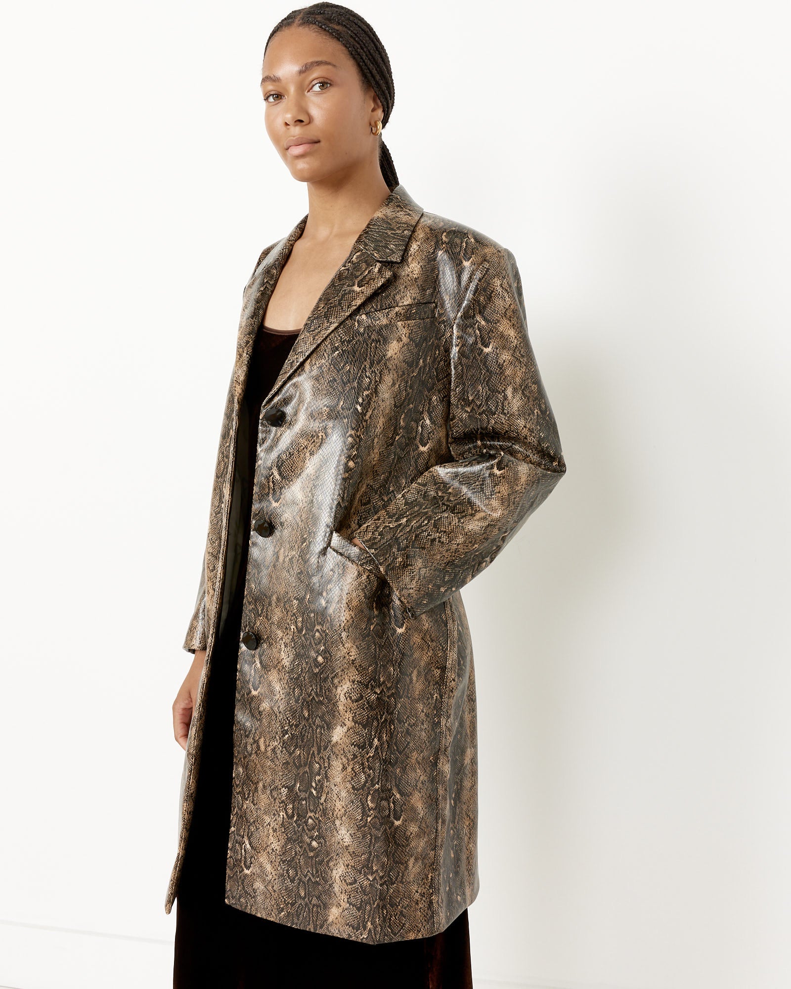 Snake Belt Coat