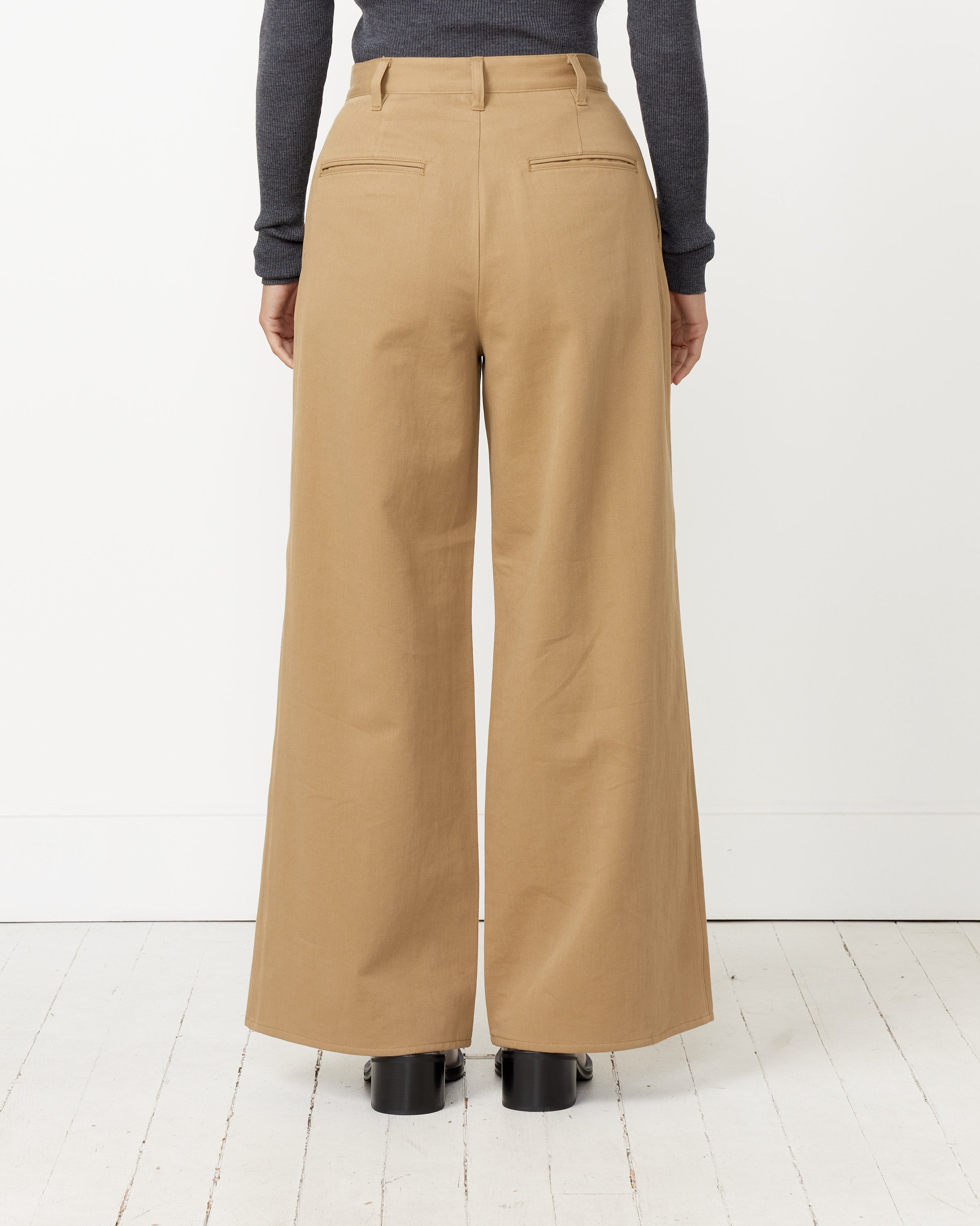 Washed Heavy Chino Wide Pant