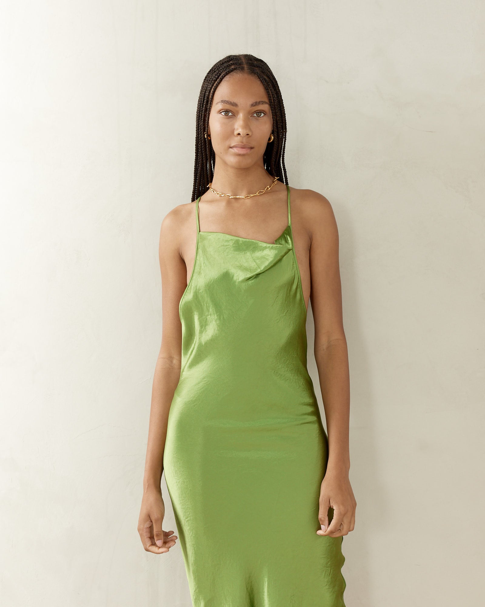 Crossback Halter Dress