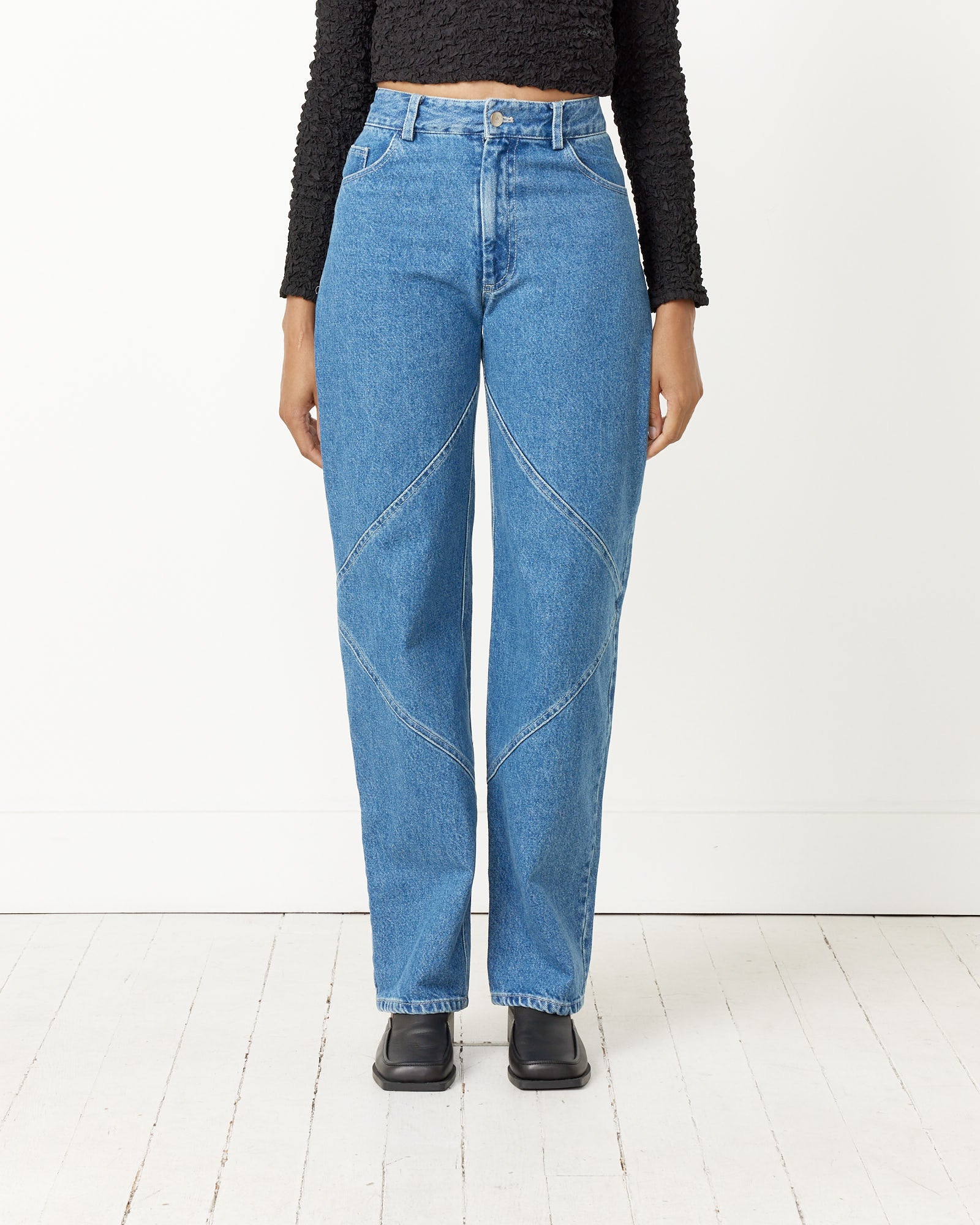 Seamed Denim Pant