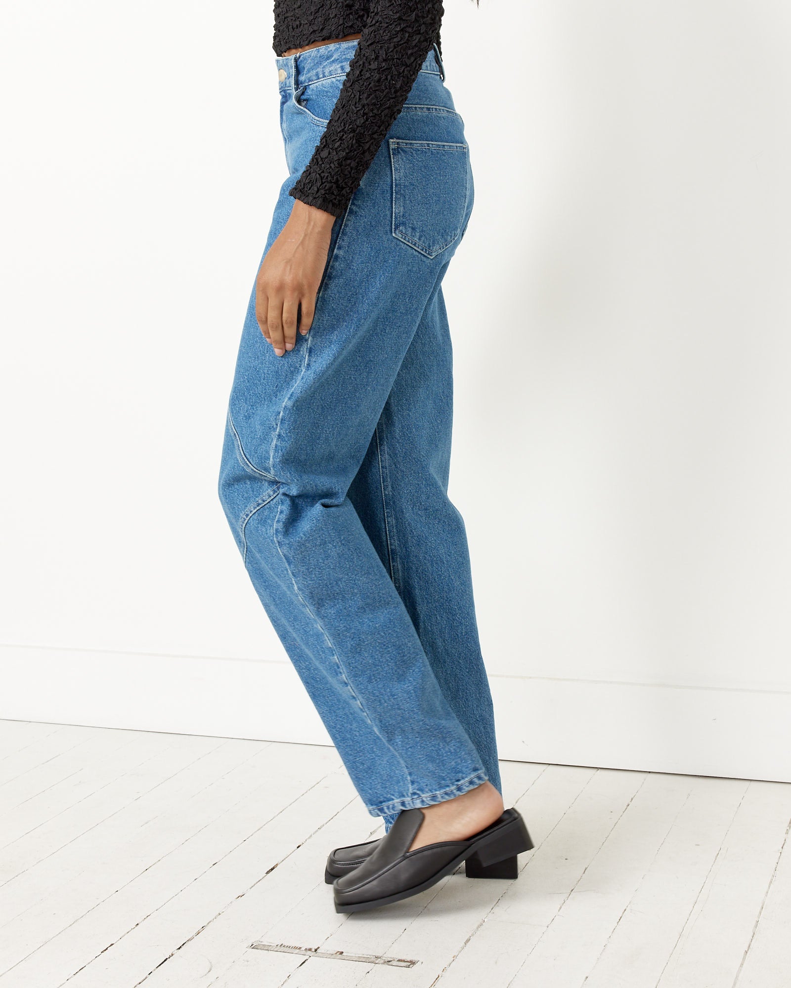 Seamed Denim Pant