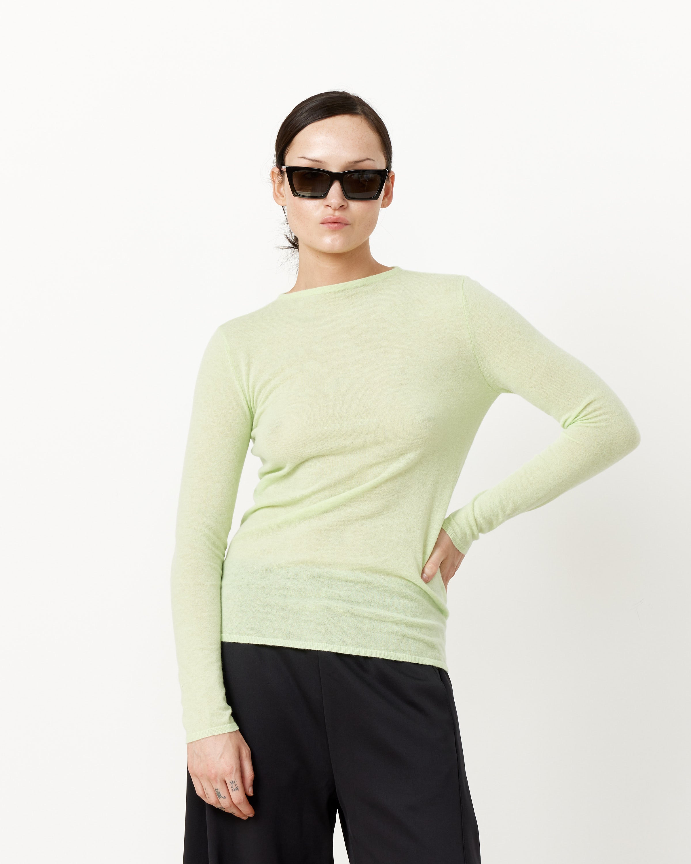 Skinlike Sheer Pullover