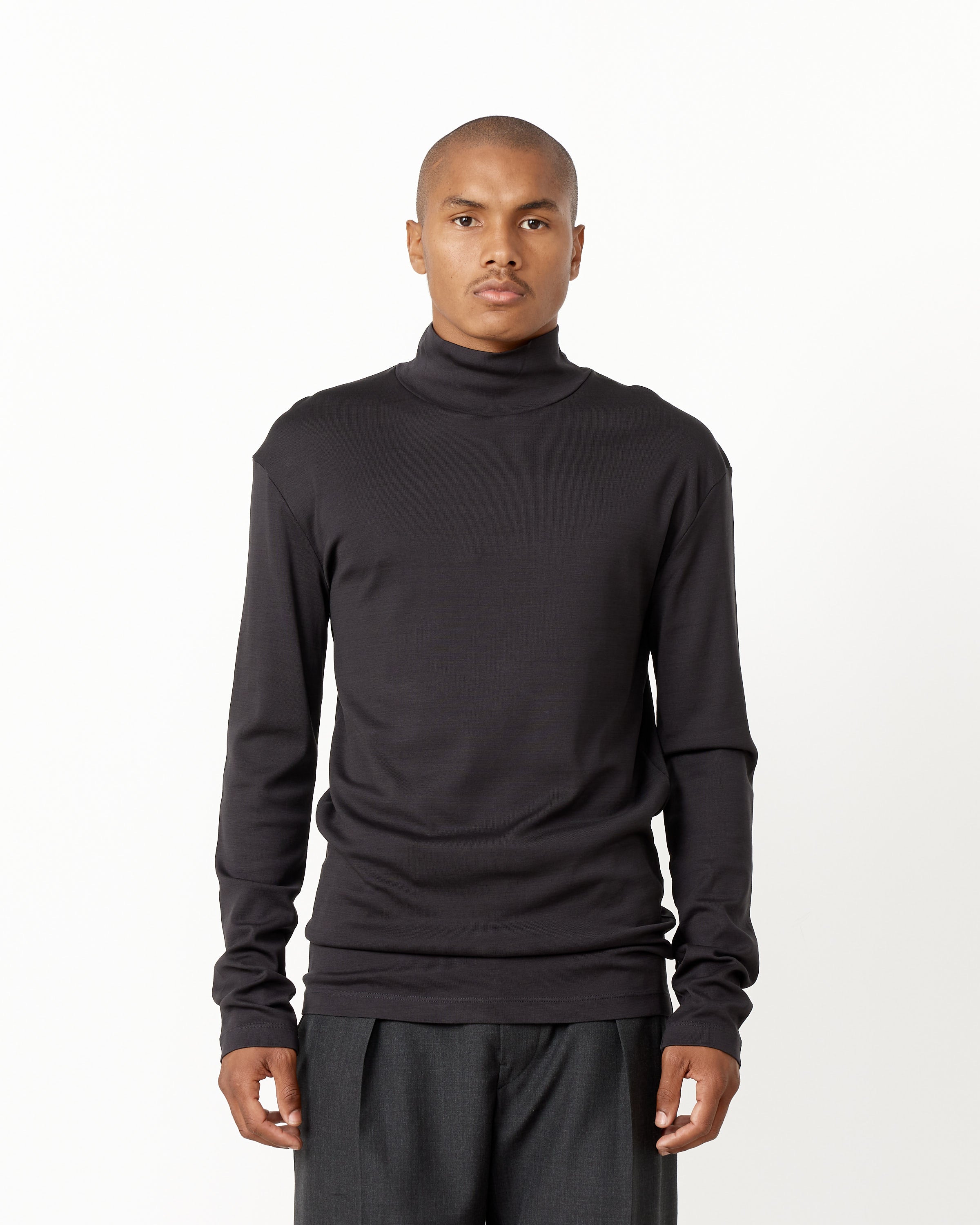 Long Sleeve Rib Turtleneck