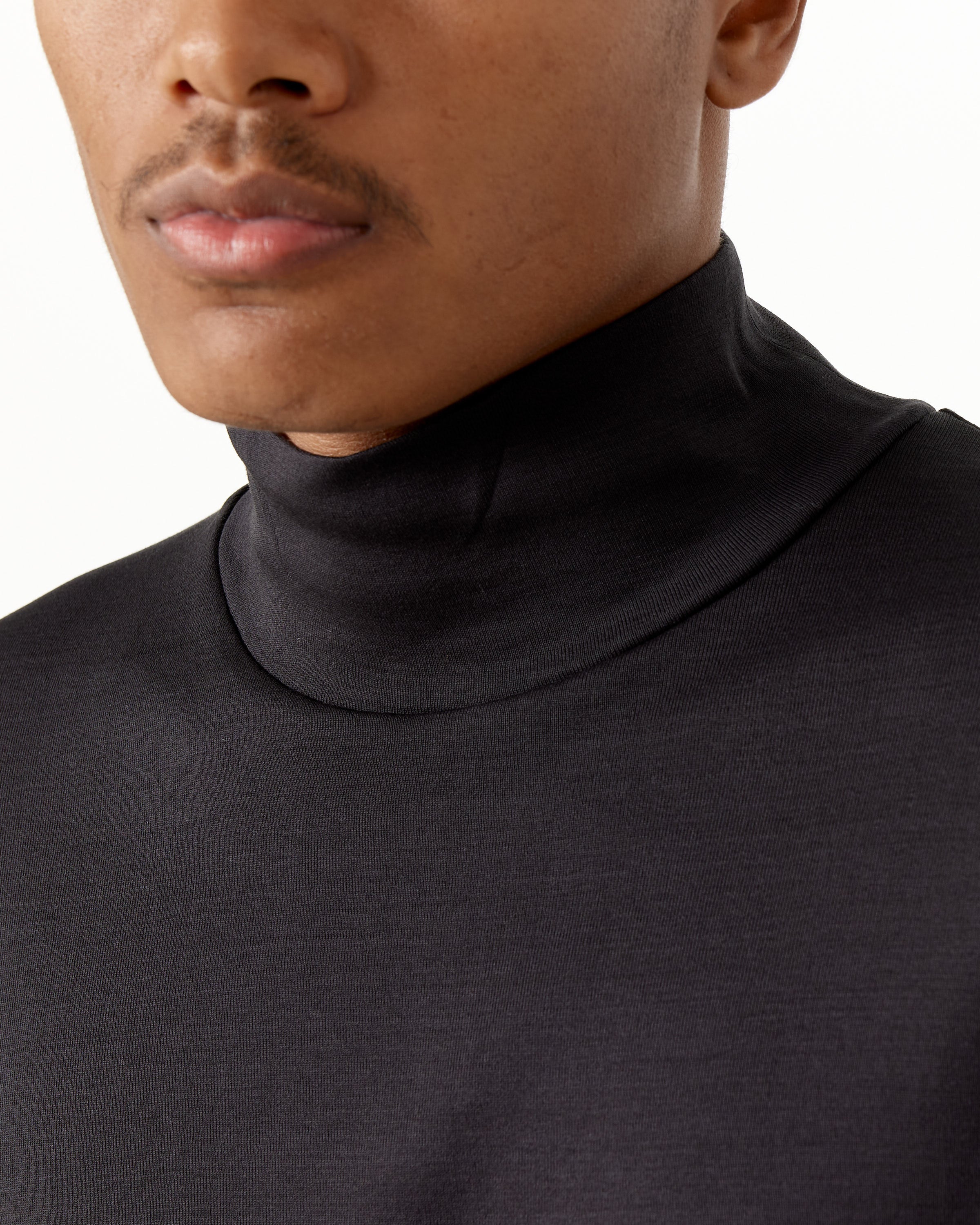 Long Sleeve Rib Turtleneck