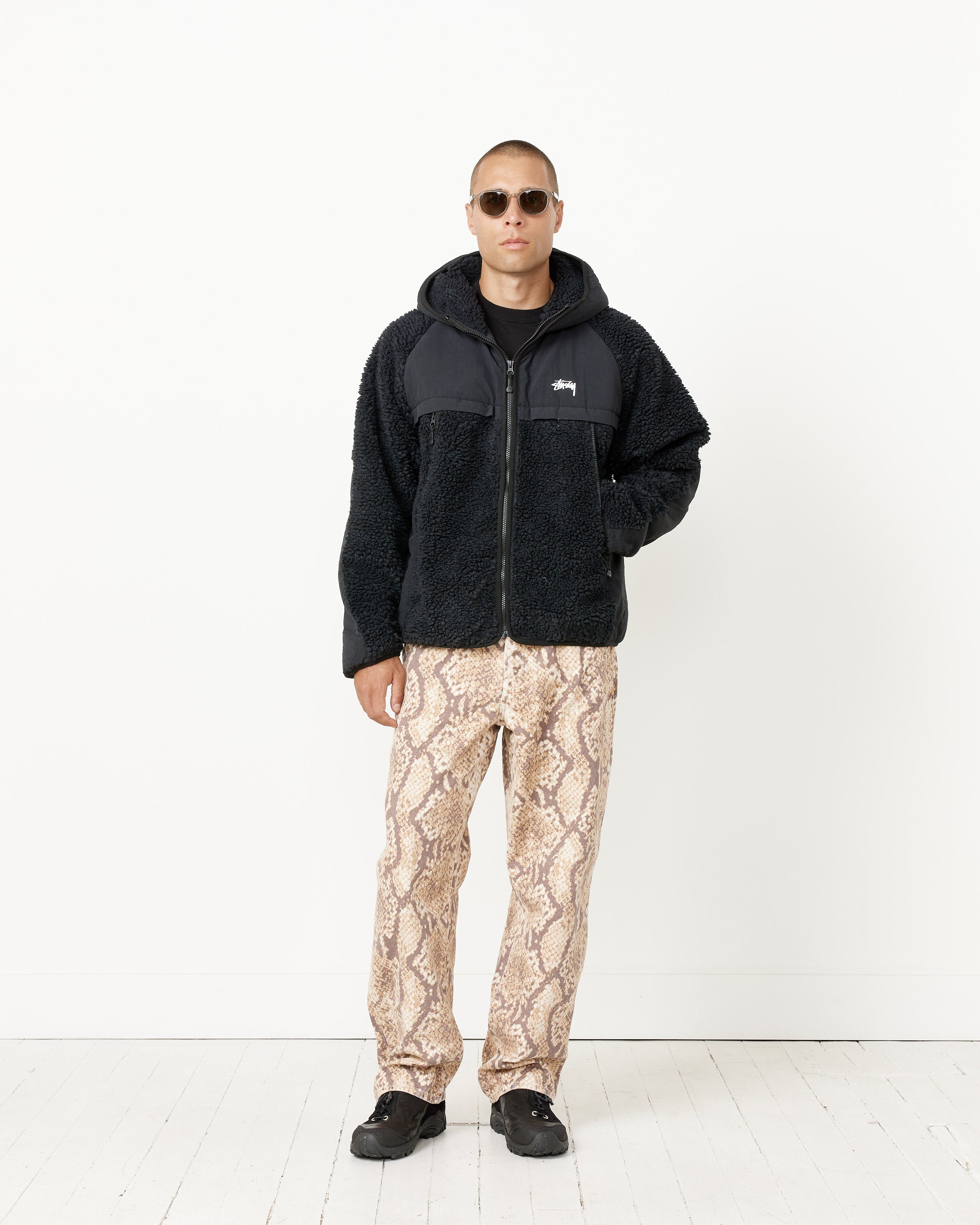 Sherpa Paneled Hooded Jacket