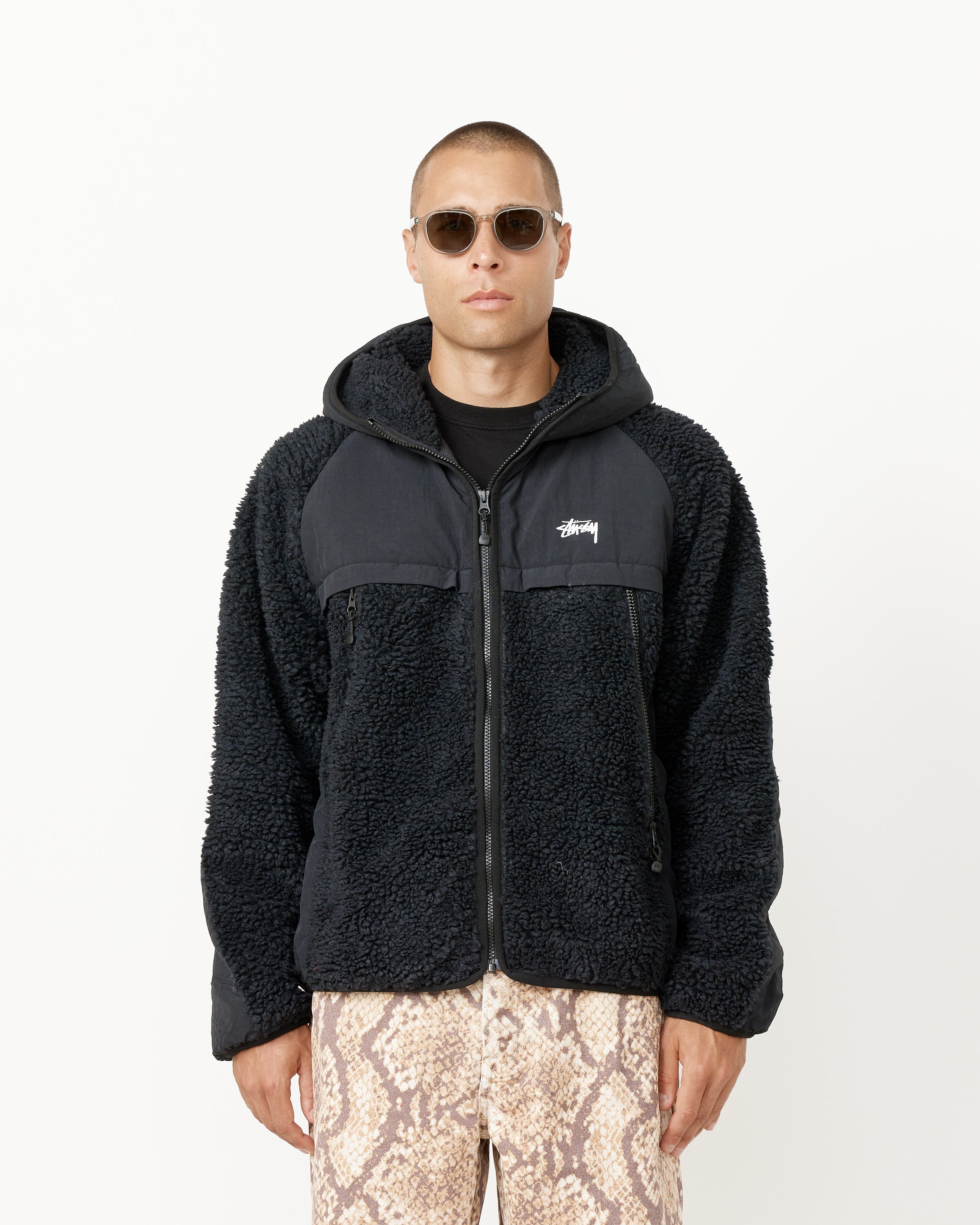 Sherpa Paneled Hooded Jacket